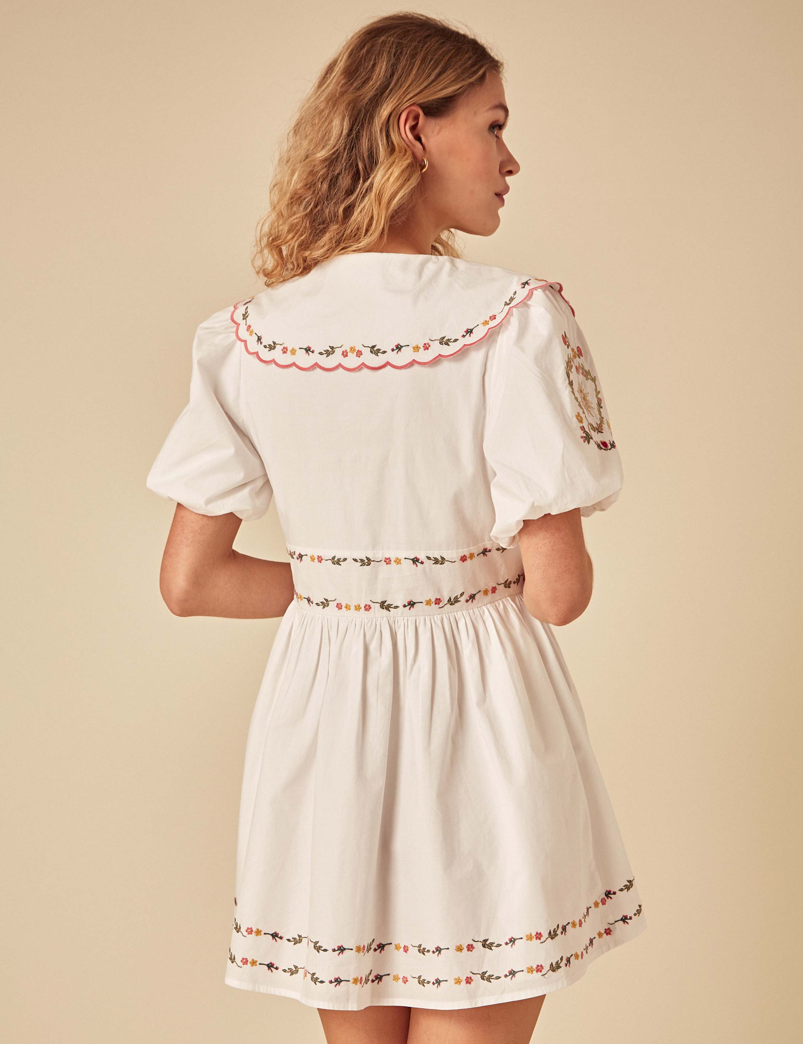 Pure Cotton Collared Mini Shirt Dress 2 of 4
