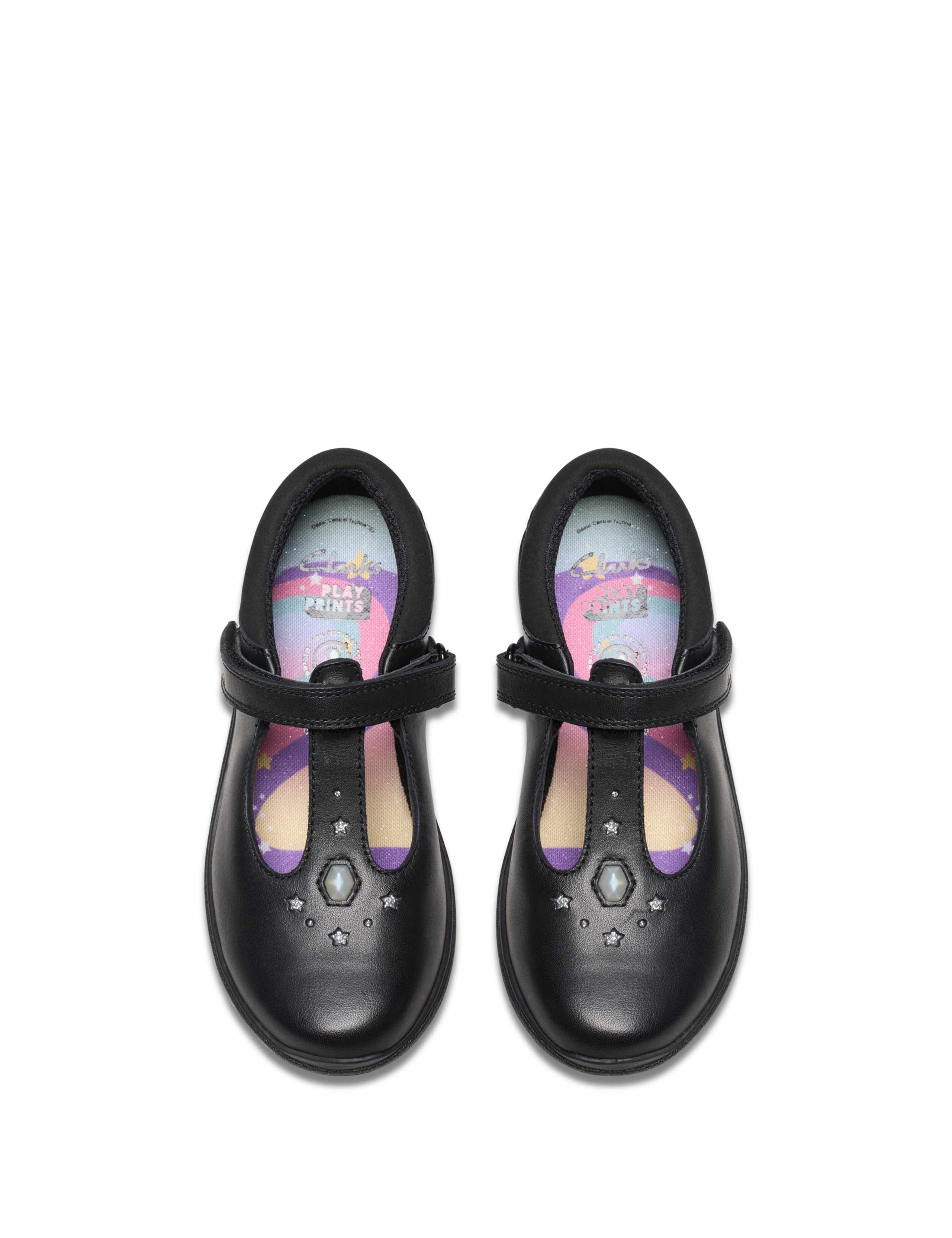 Kids' Leather T Bar Shoes (8 Small - 2½ Large) 2 of 8