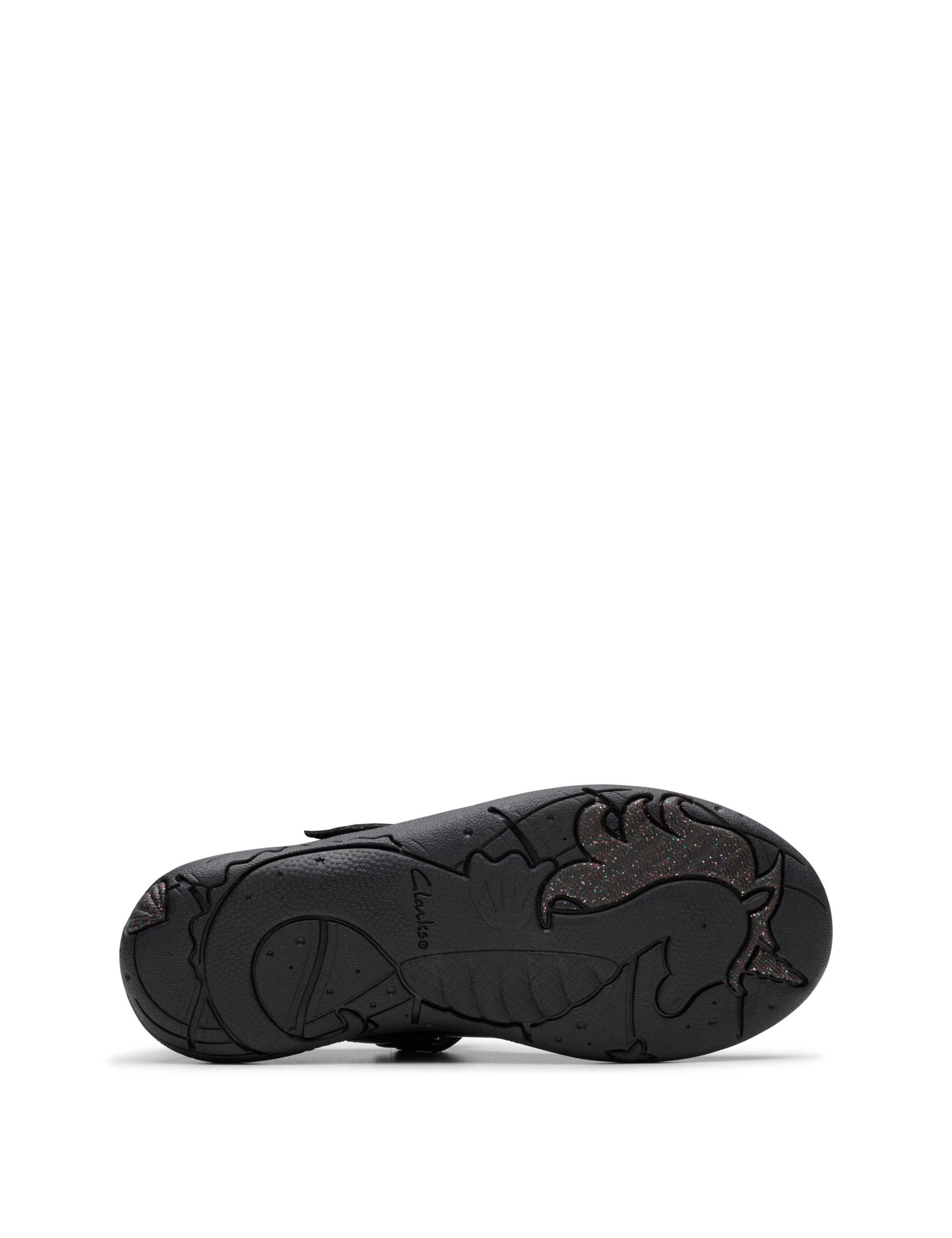 Kids' Leather Riptape T Bar Shoes (7 Small - 2½ Large) 4 of 8