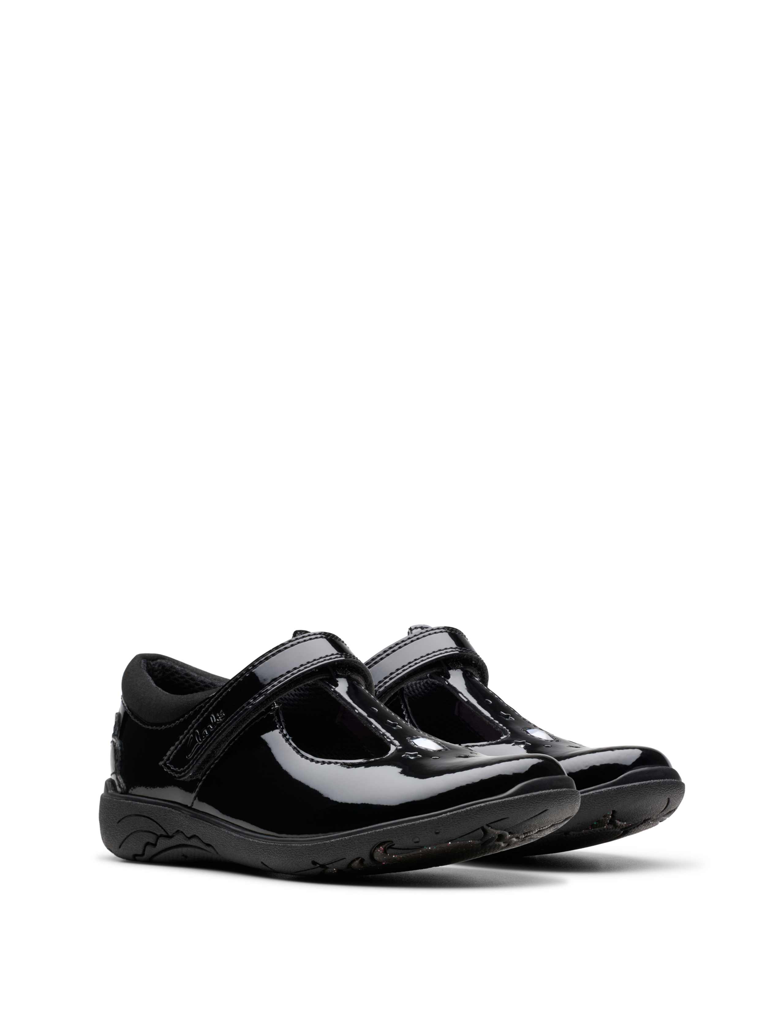 Kids' Leather Riptape T Bar Shoes (7 Small - 2½ Large) 5 of 8