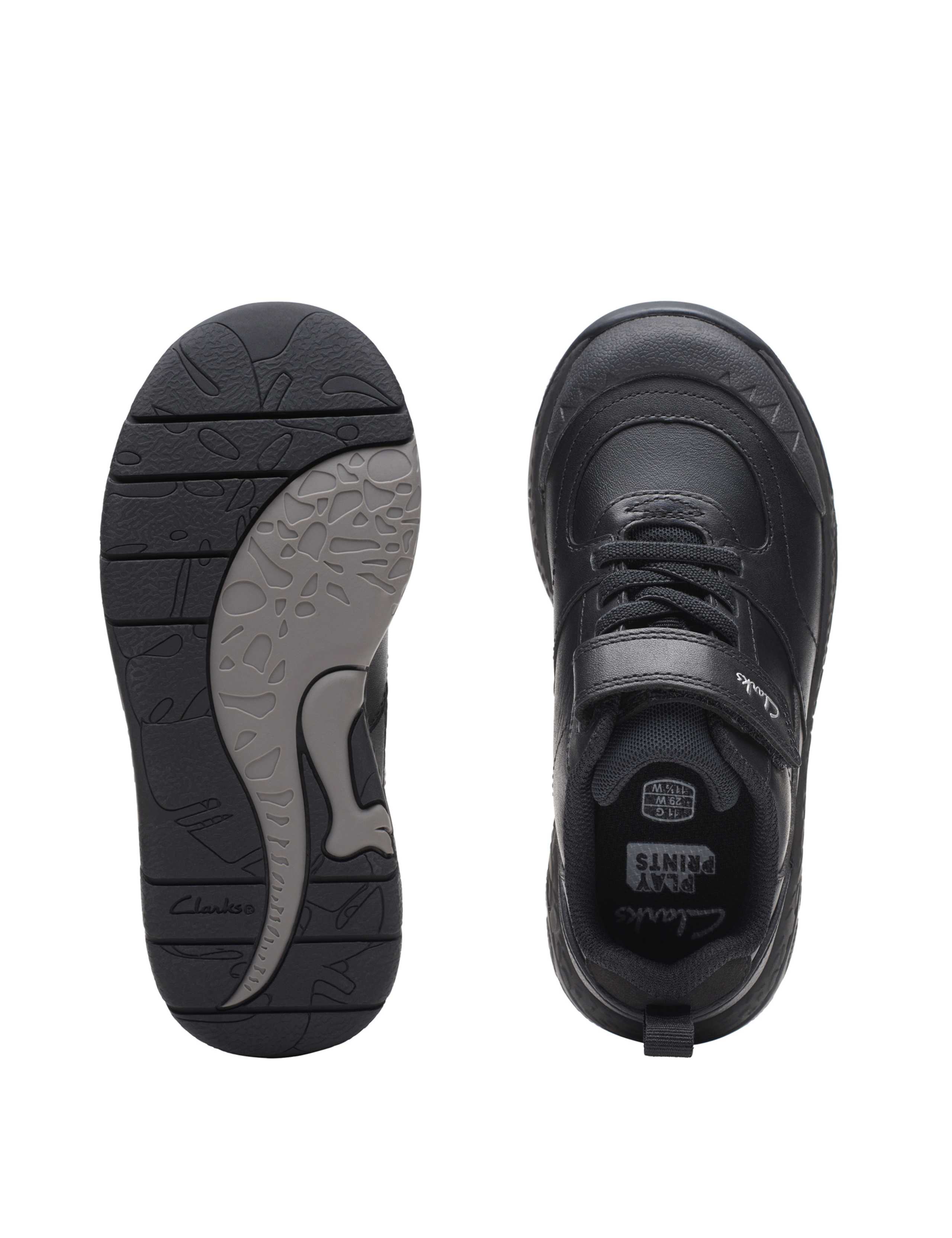 Kids' Leather Riptape Trainers (7 Small - 2.5 Large) 7 of 8