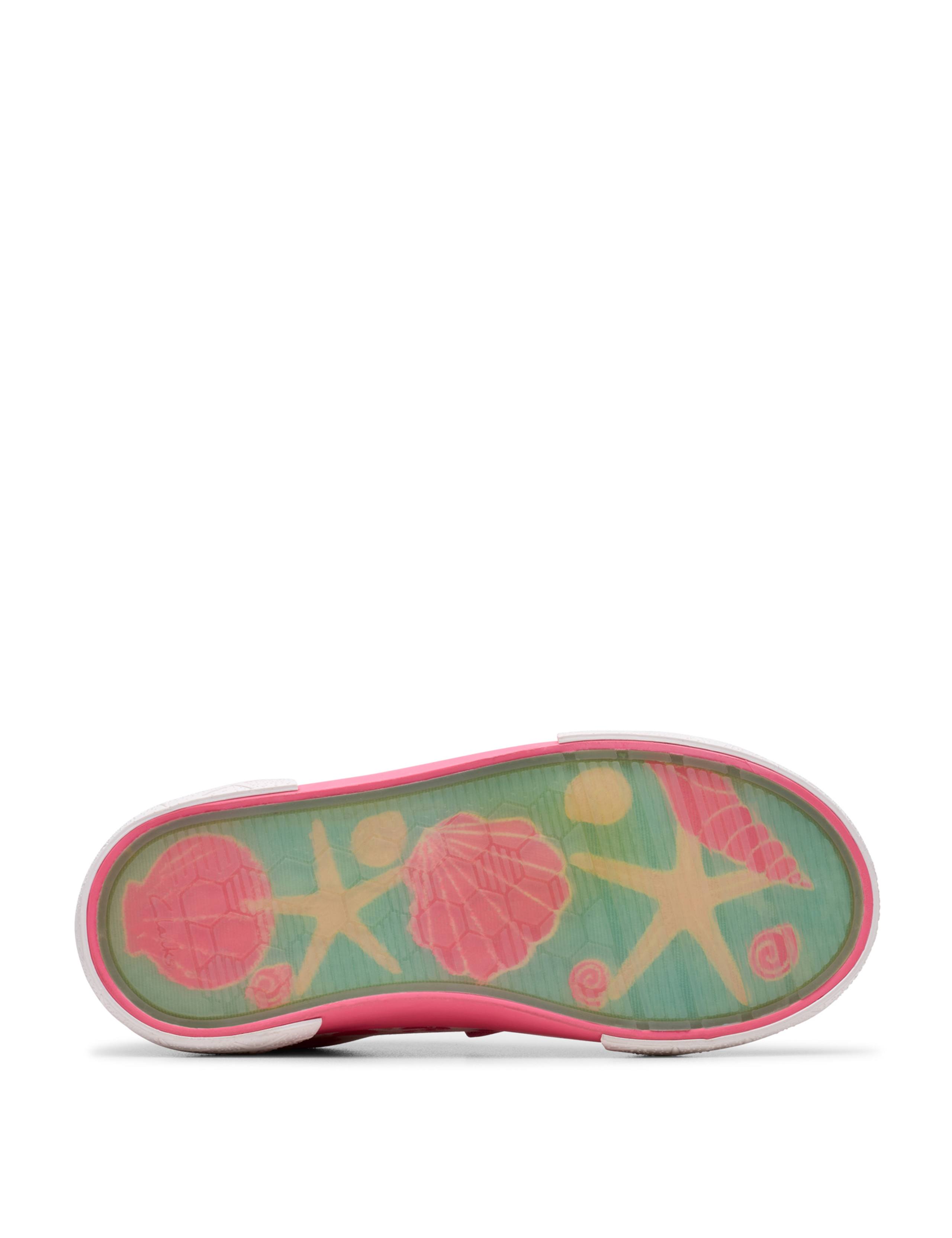 Kids' Foxingshell Floral Riptape Plimsolls (8 Small - 12.5 Small) 5 of 7