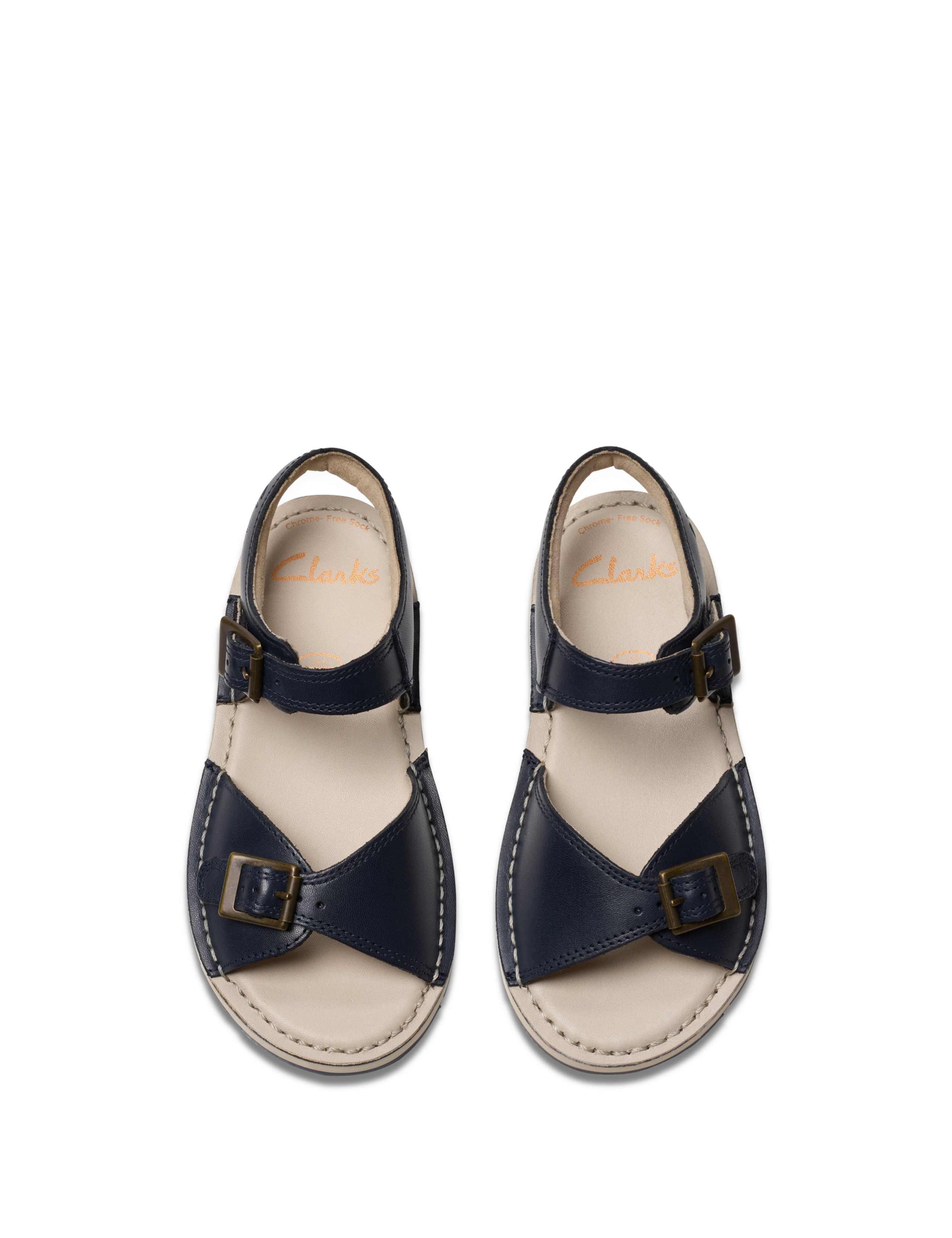 Leather Flat Sandals 2 of 7