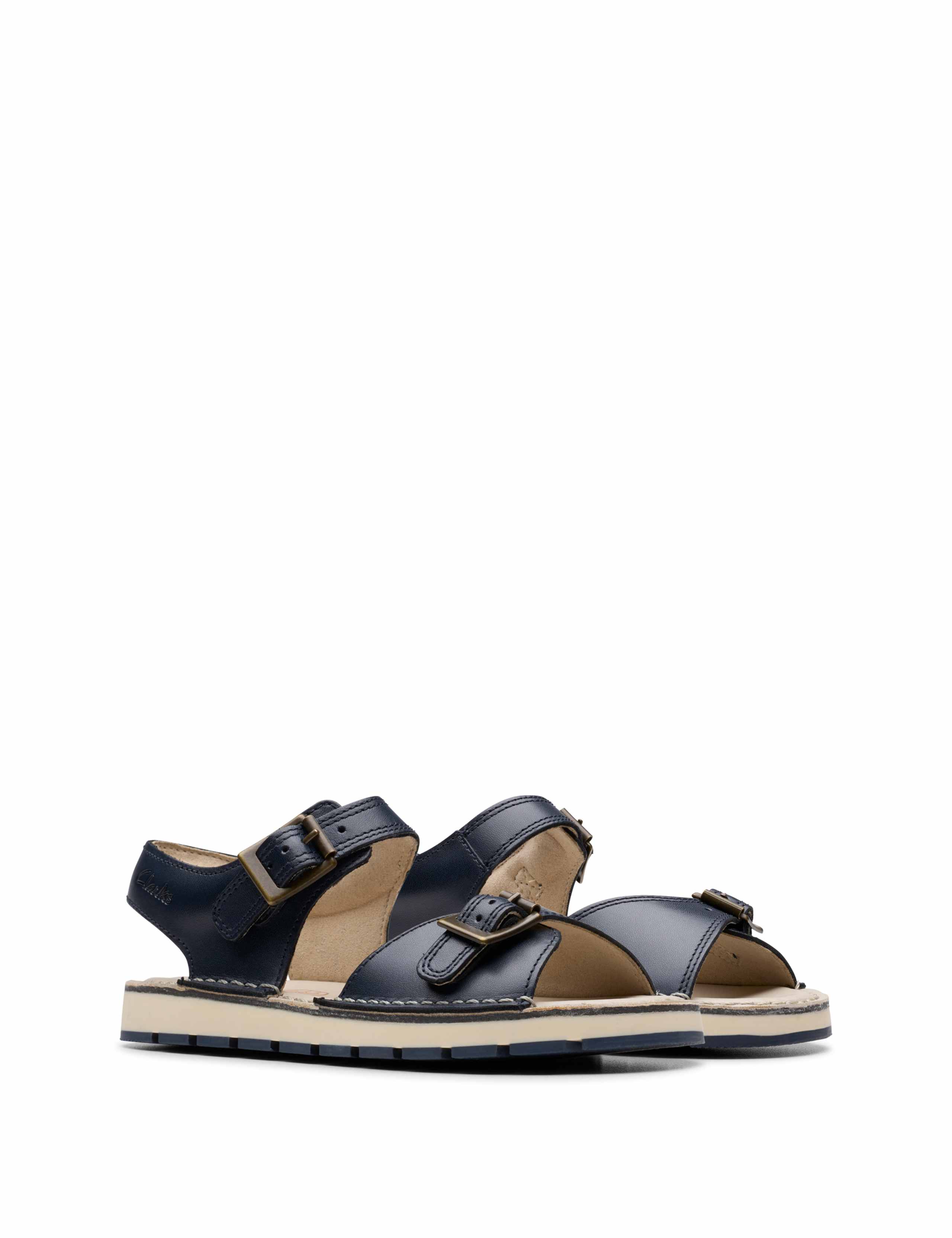 Leather Flat Sandals 4 of 7