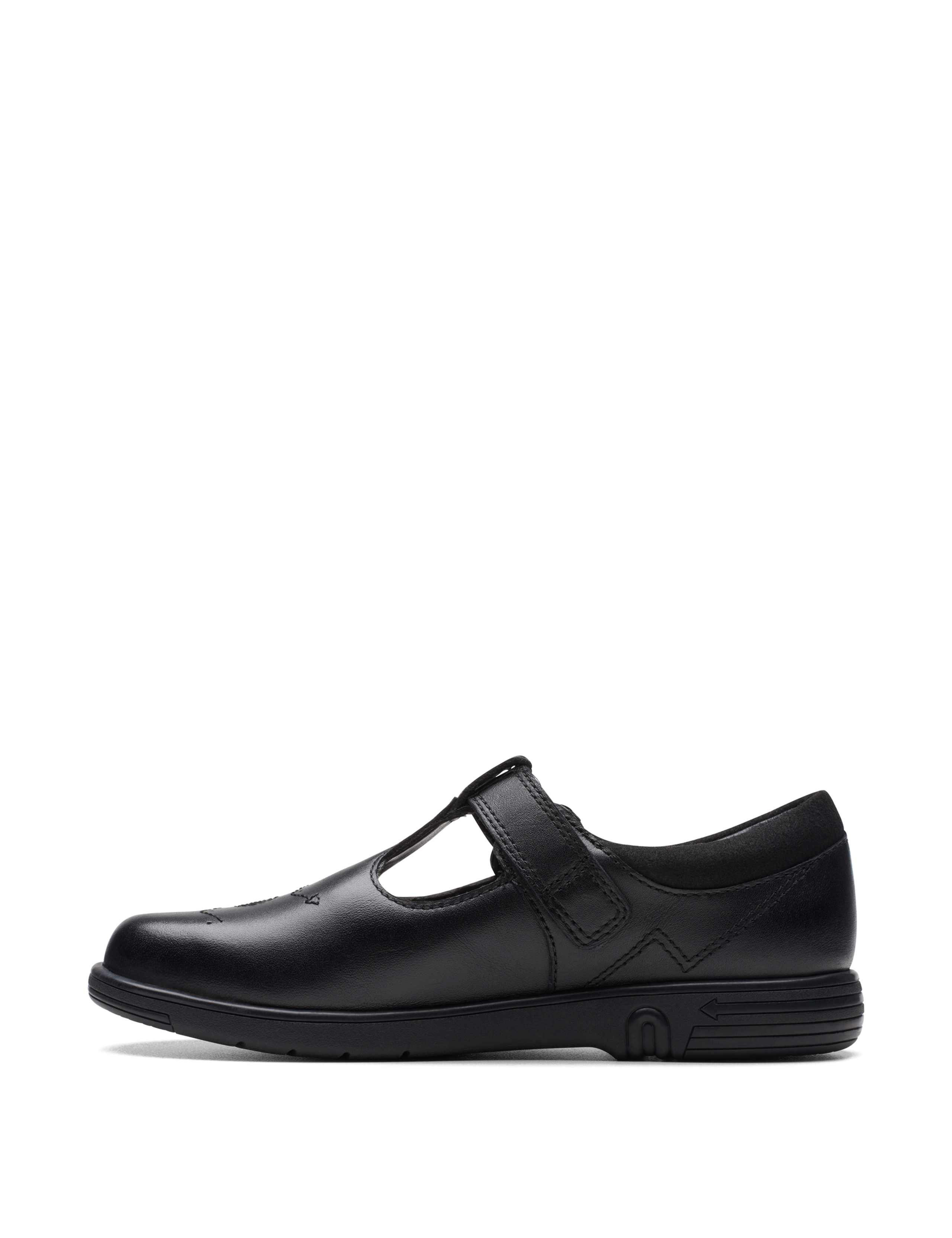 Kids' Leather Riptape T-Bar Shoes (8 Small - 4 Large) 6 of 7
