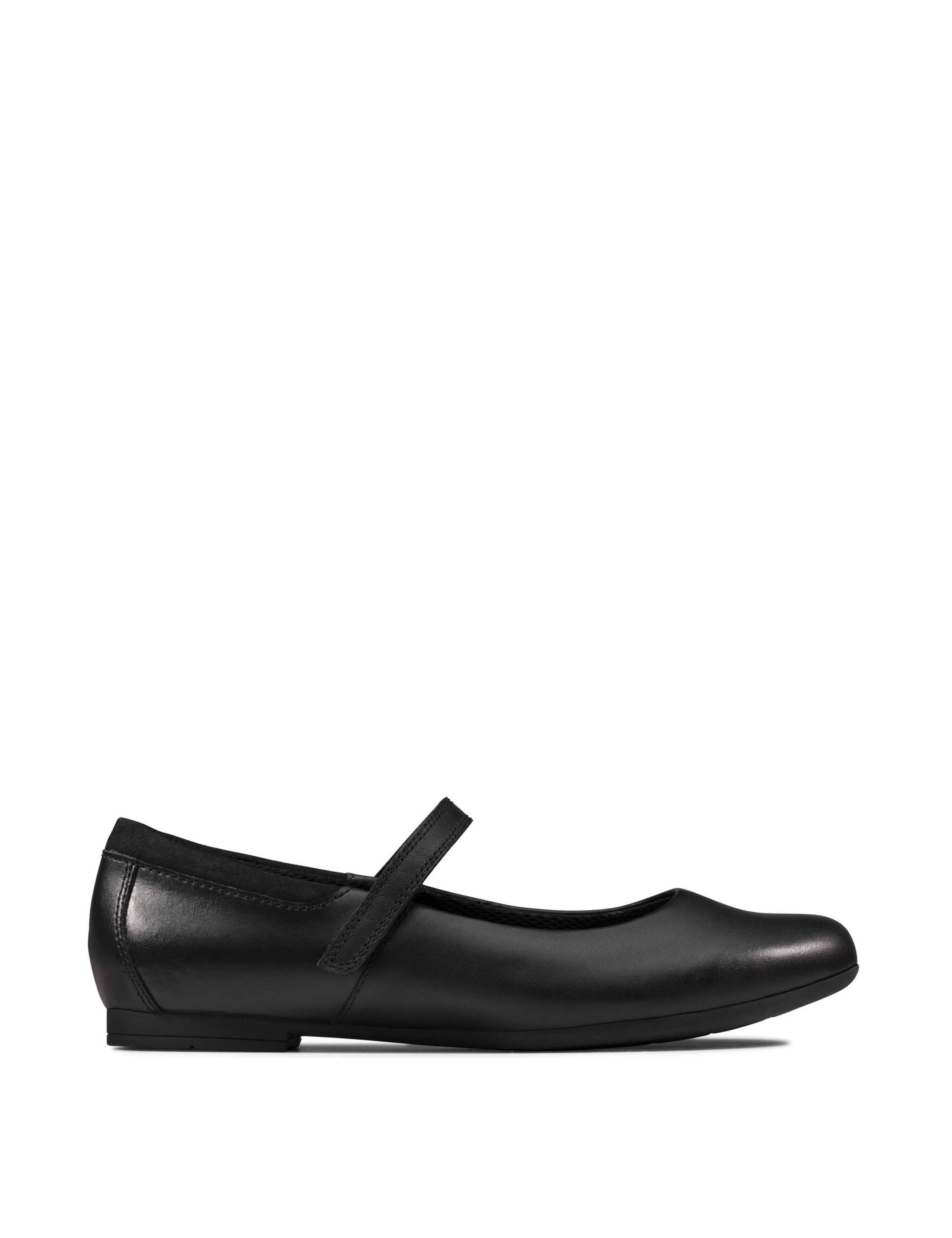 Kids' Leather Riptape Mary Jane School Shoes (3 Small - 5½ Small) 1 of 7