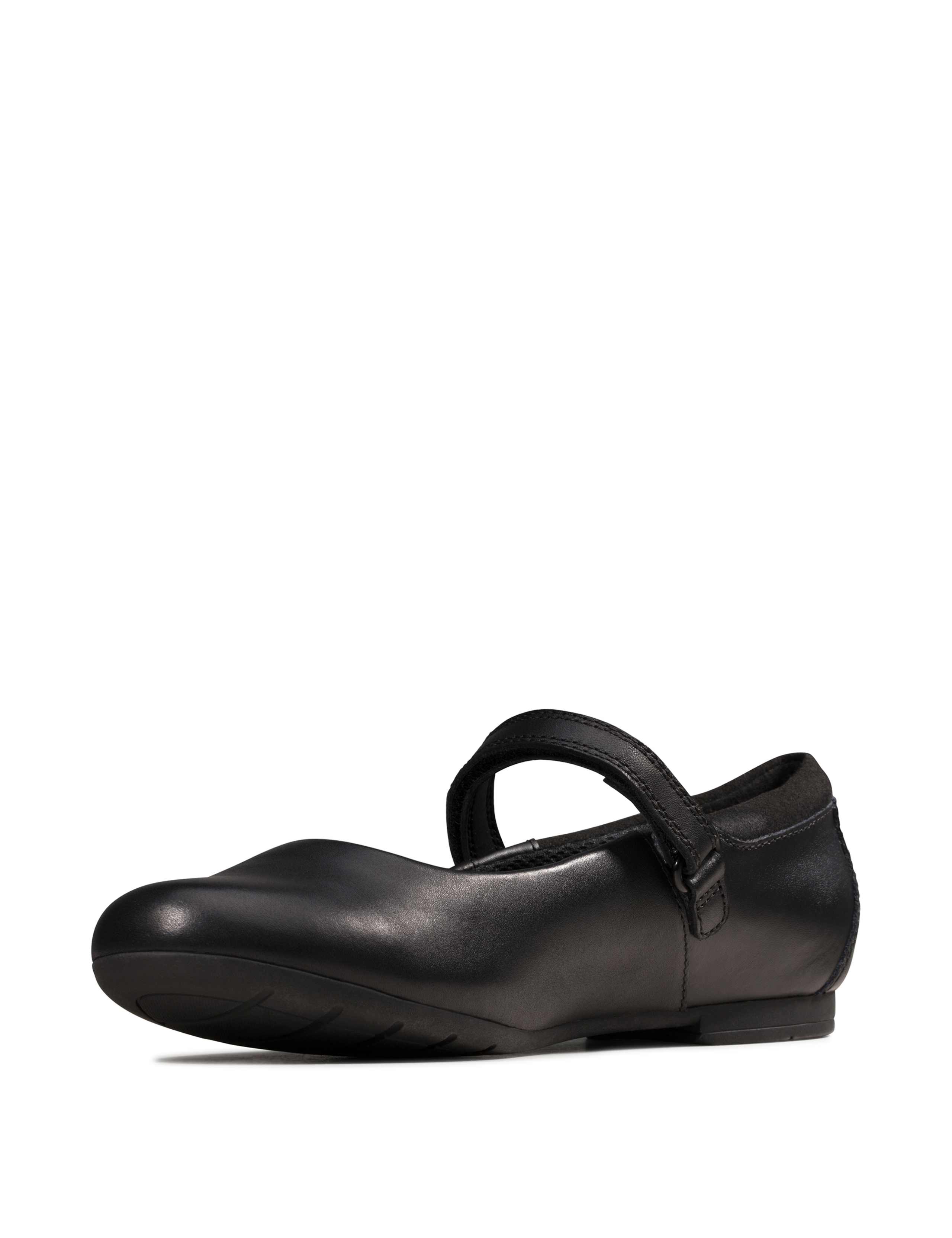 Kids' Leather Riptape Mary Jane School Shoes (3 Small - 5½ Small) 3 of 7