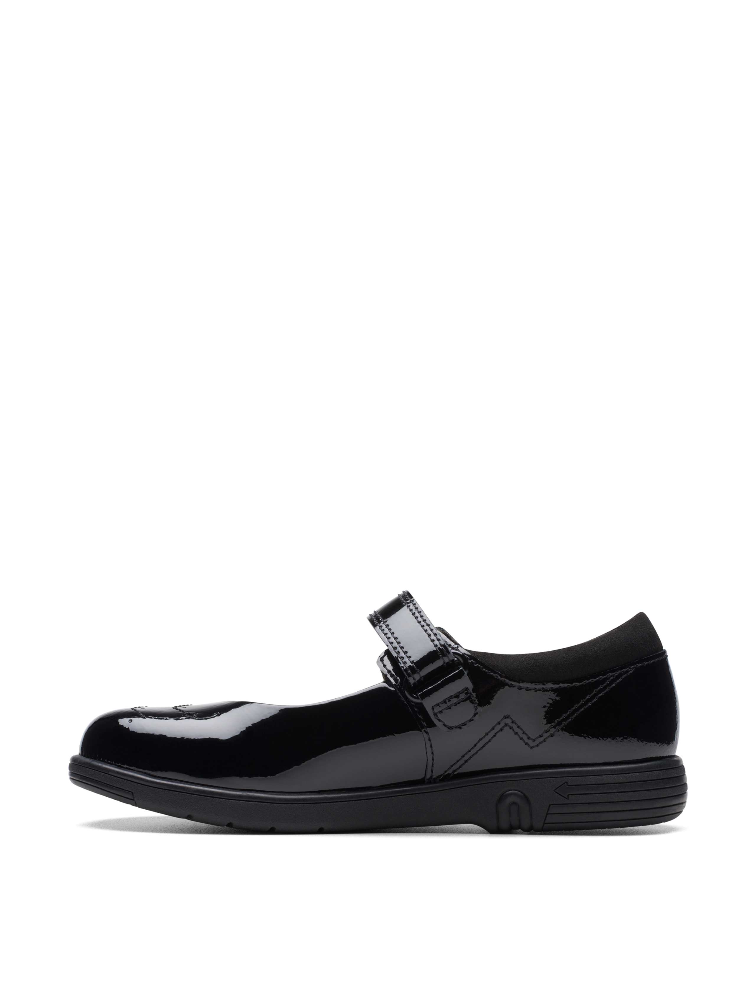 Kids' Patent Riptape Mary Jane School Shoes (8 Small - 2½ Large) 6 of 7