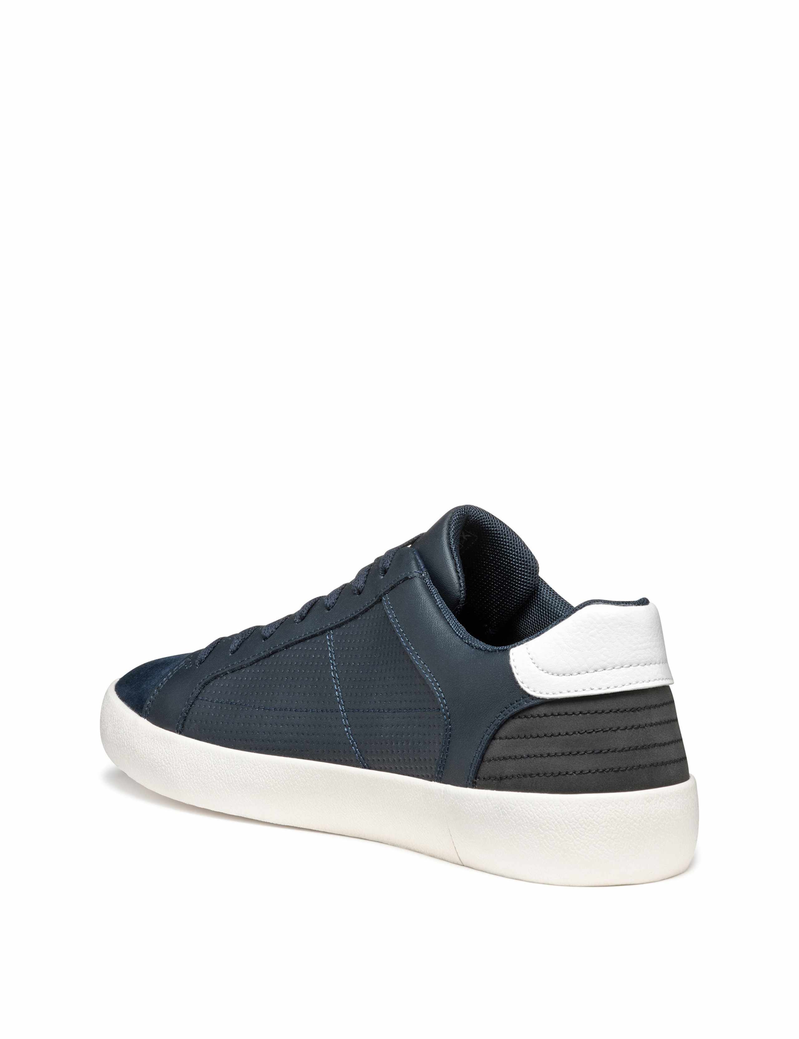 Wide Fit Leather Lace Up Trainers 3 of 6