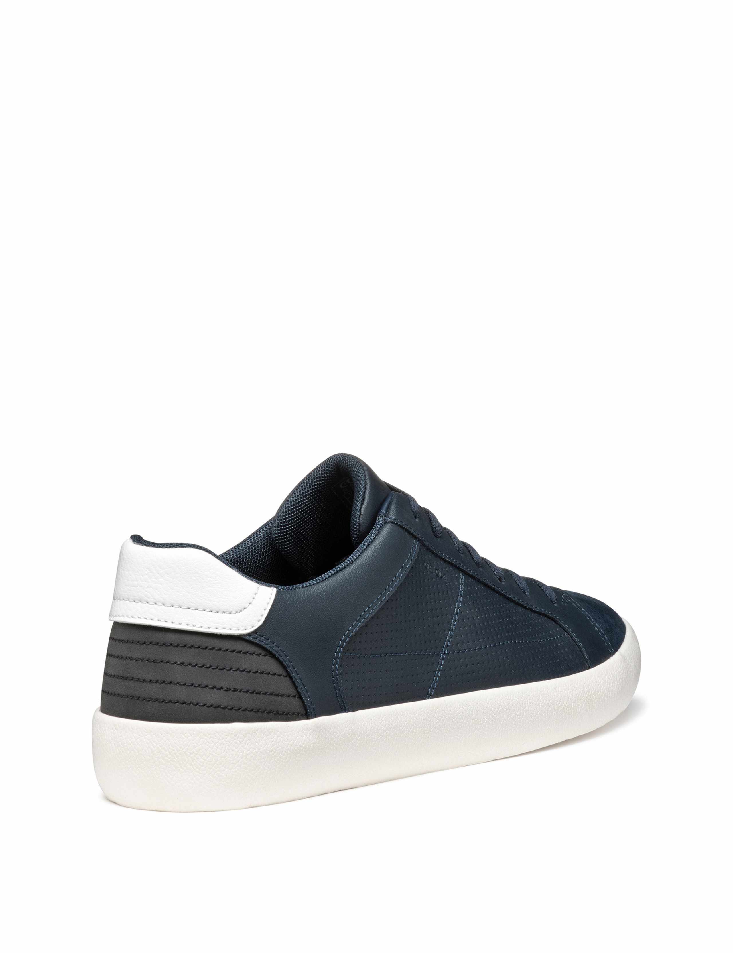 Wide Fit Leather Lace Up Trainers 4 of 6