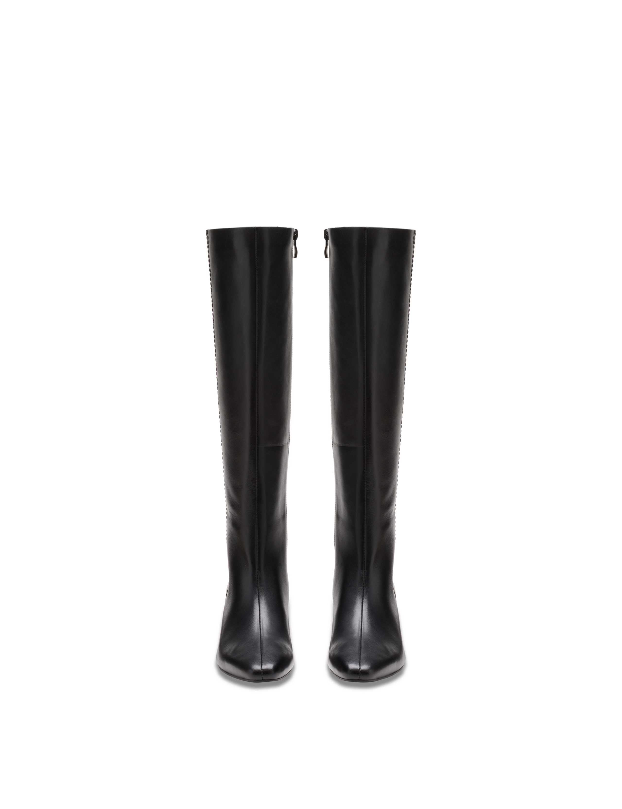 Leather Stiletto Heel Knee High Boots 6 of 7