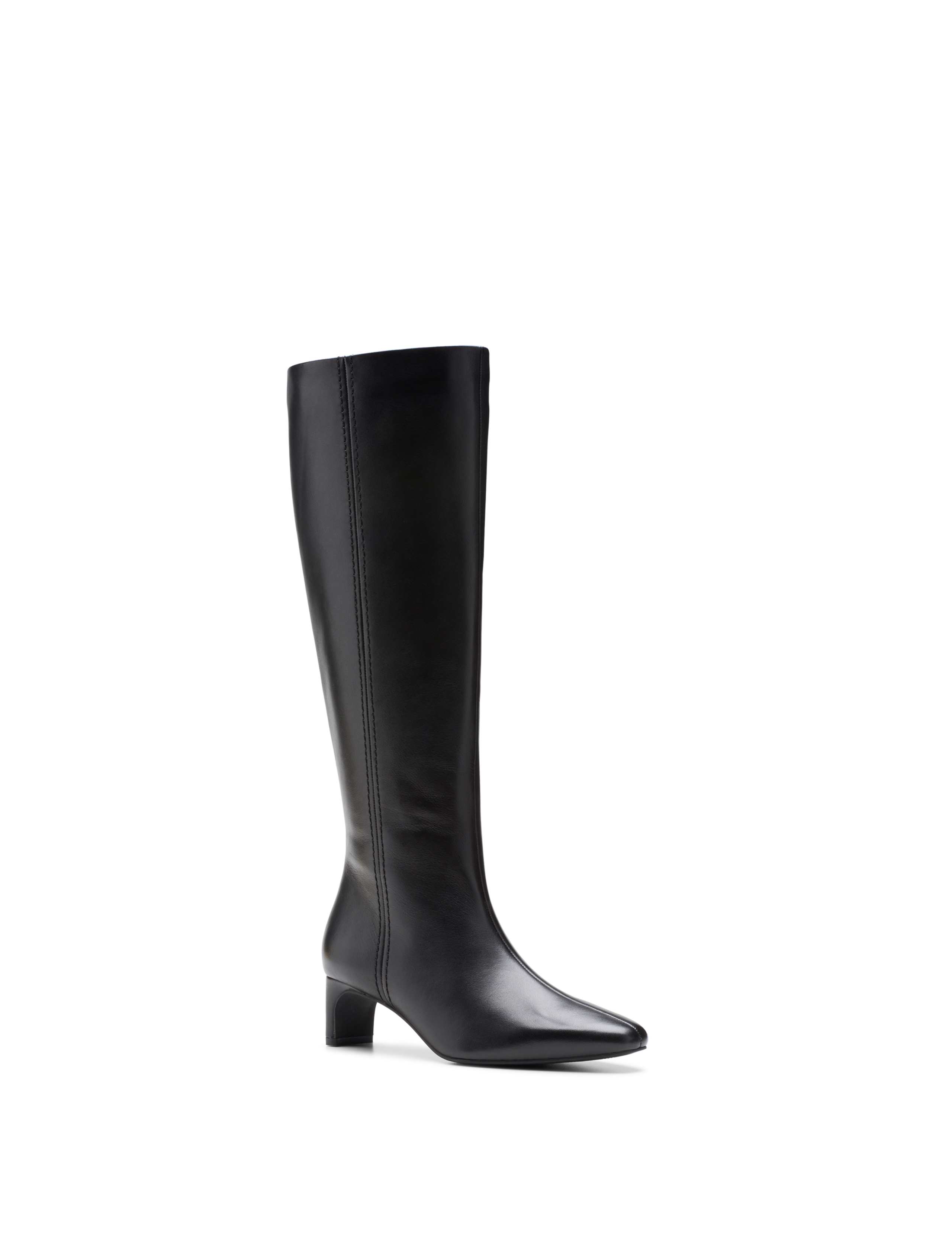 Leather Stiletto Heel Knee High Boots 7 of 7