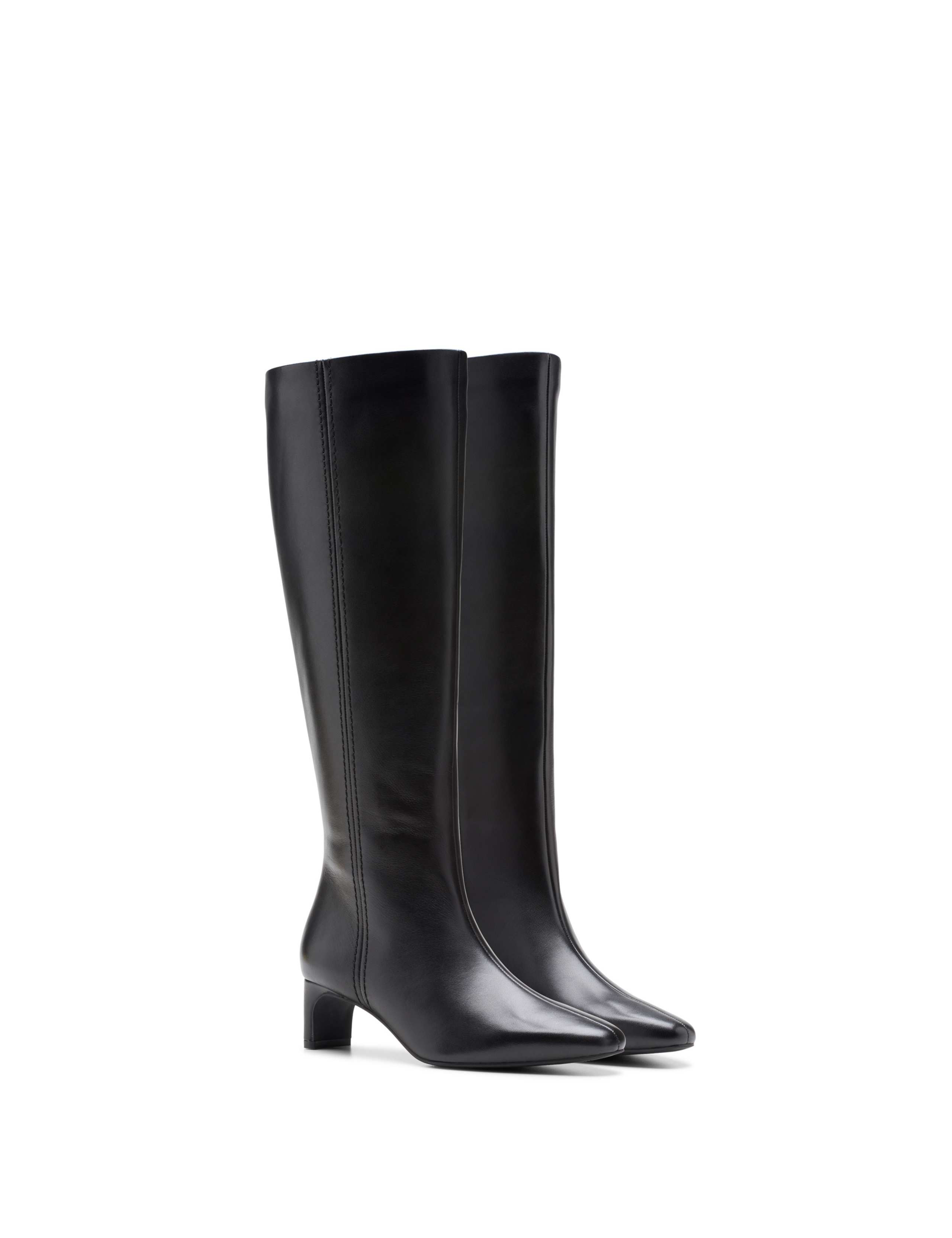 Leather Stiletto Heel Knee High Boots 2 of 7