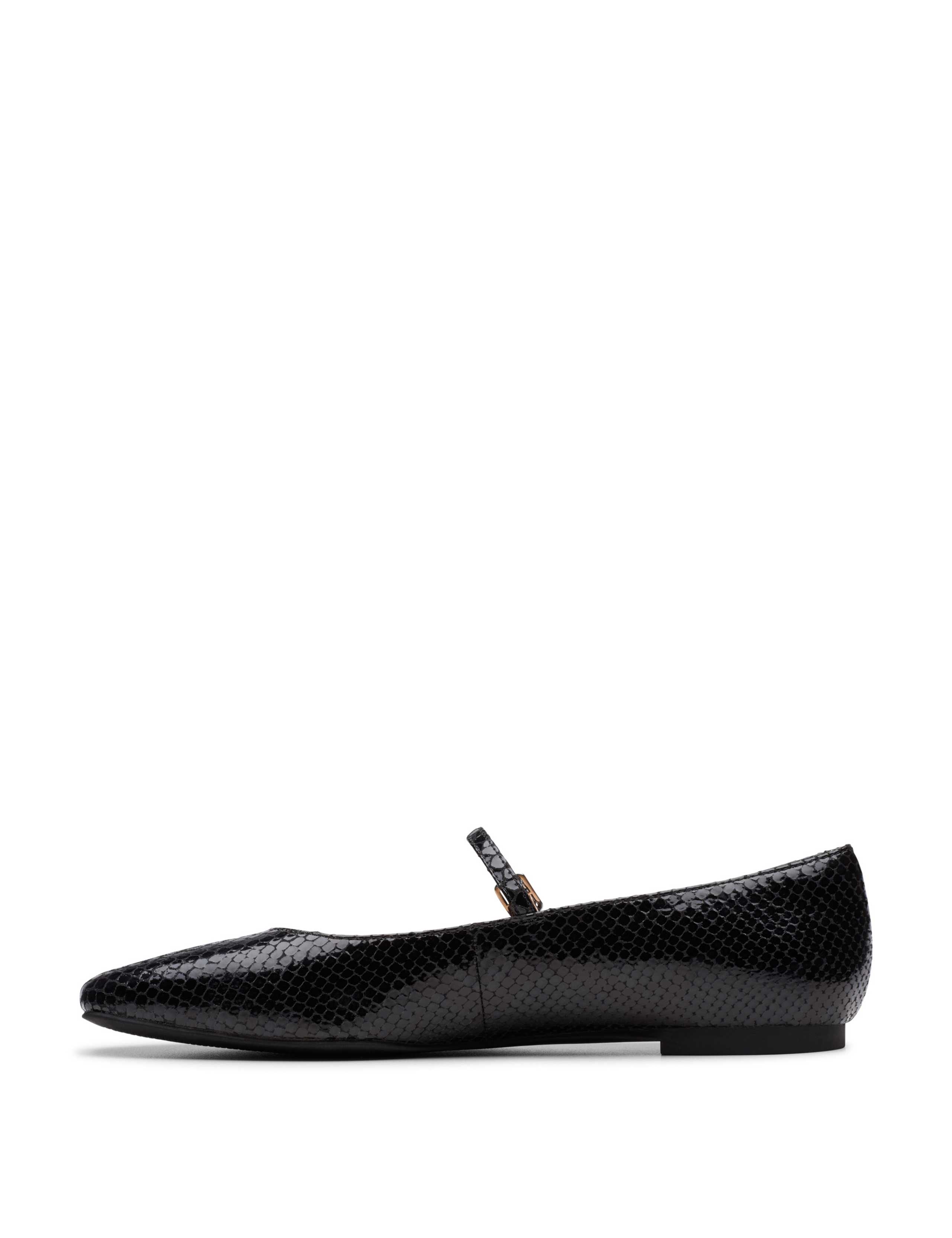 Patent Croc Buckle Mary Jane Ballet Pumps 3 of 7