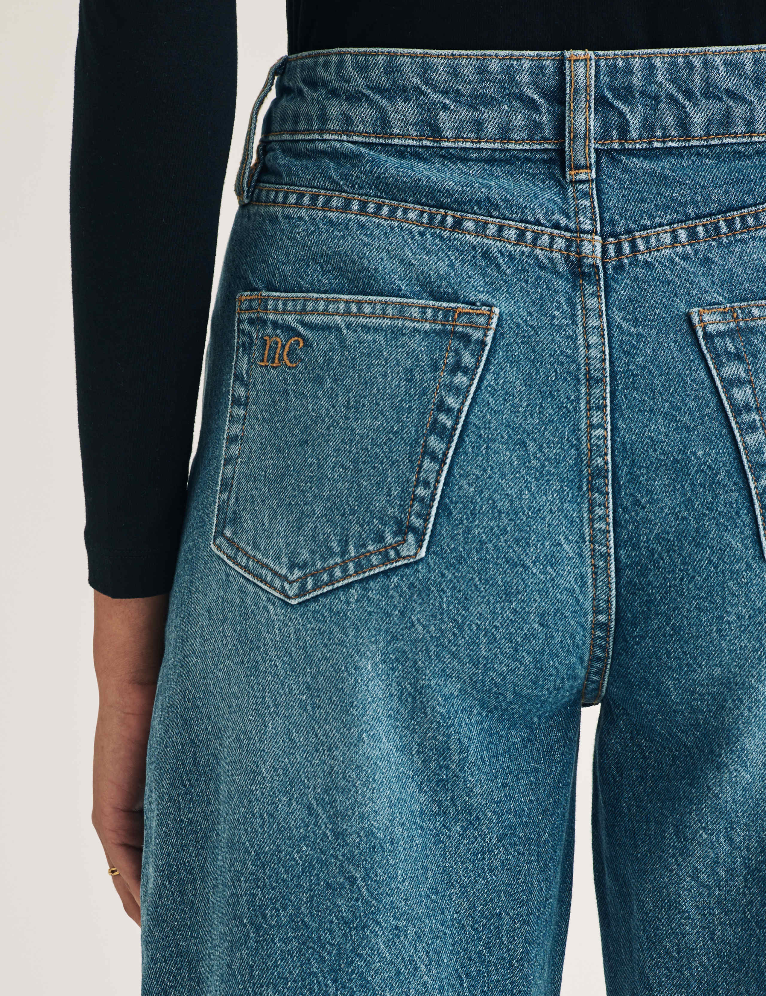 High Waisted Barrel Leg Jeans 3 of 3