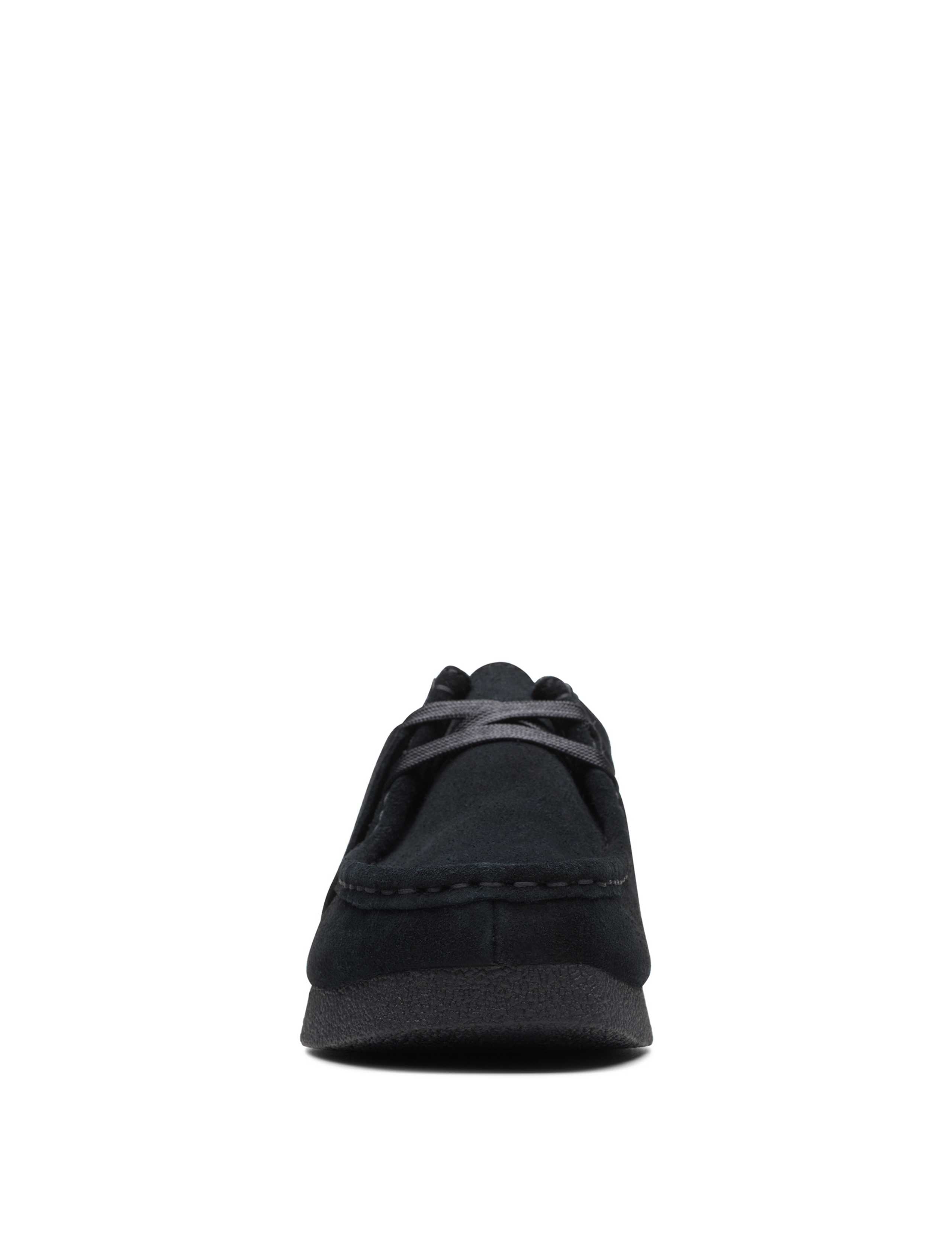 Wallabee Leather Lace Up Flatform Shoes 3 of 7