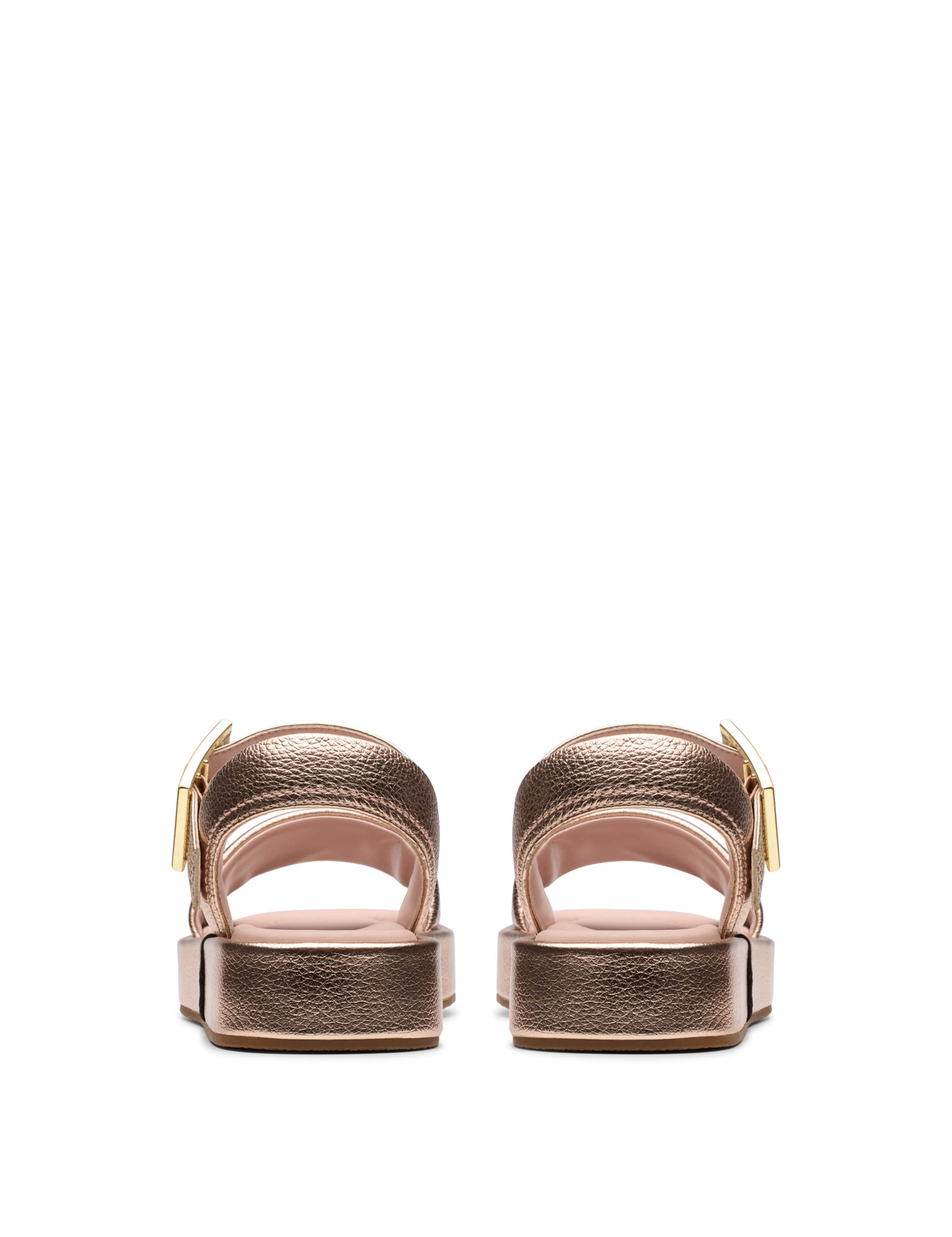 Leather Ankle Strap Flat Sandals 7 of 7