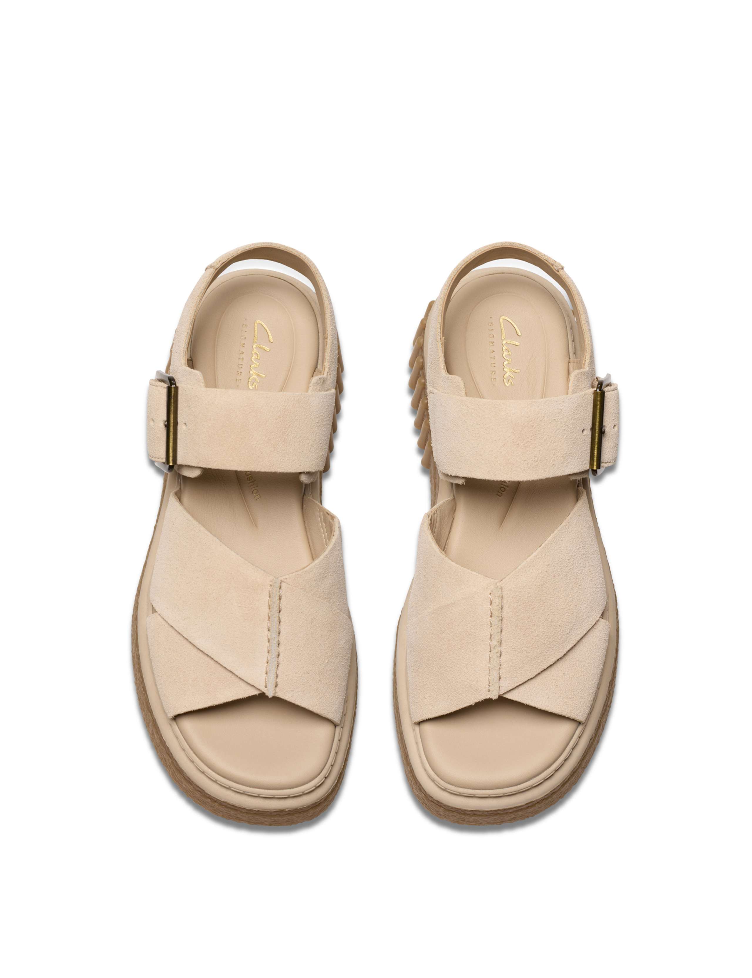 Leather Crossover Ankle Strap Flatform Sandals 6 of 7