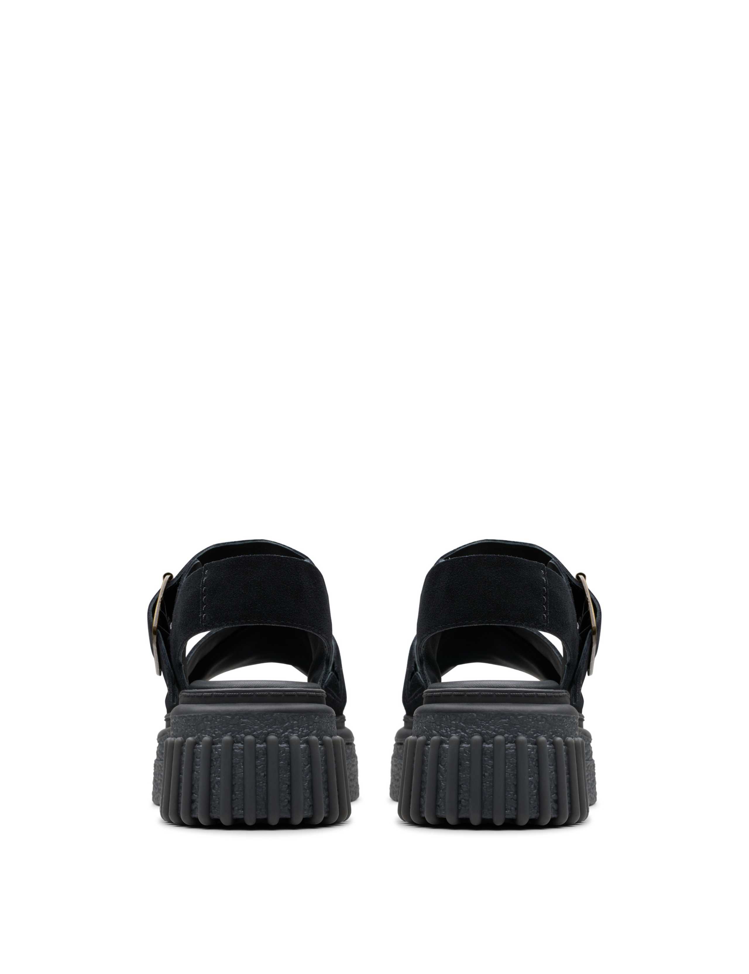 Leather Crossover Ankle Strap Flatform Sandals 5 of 7