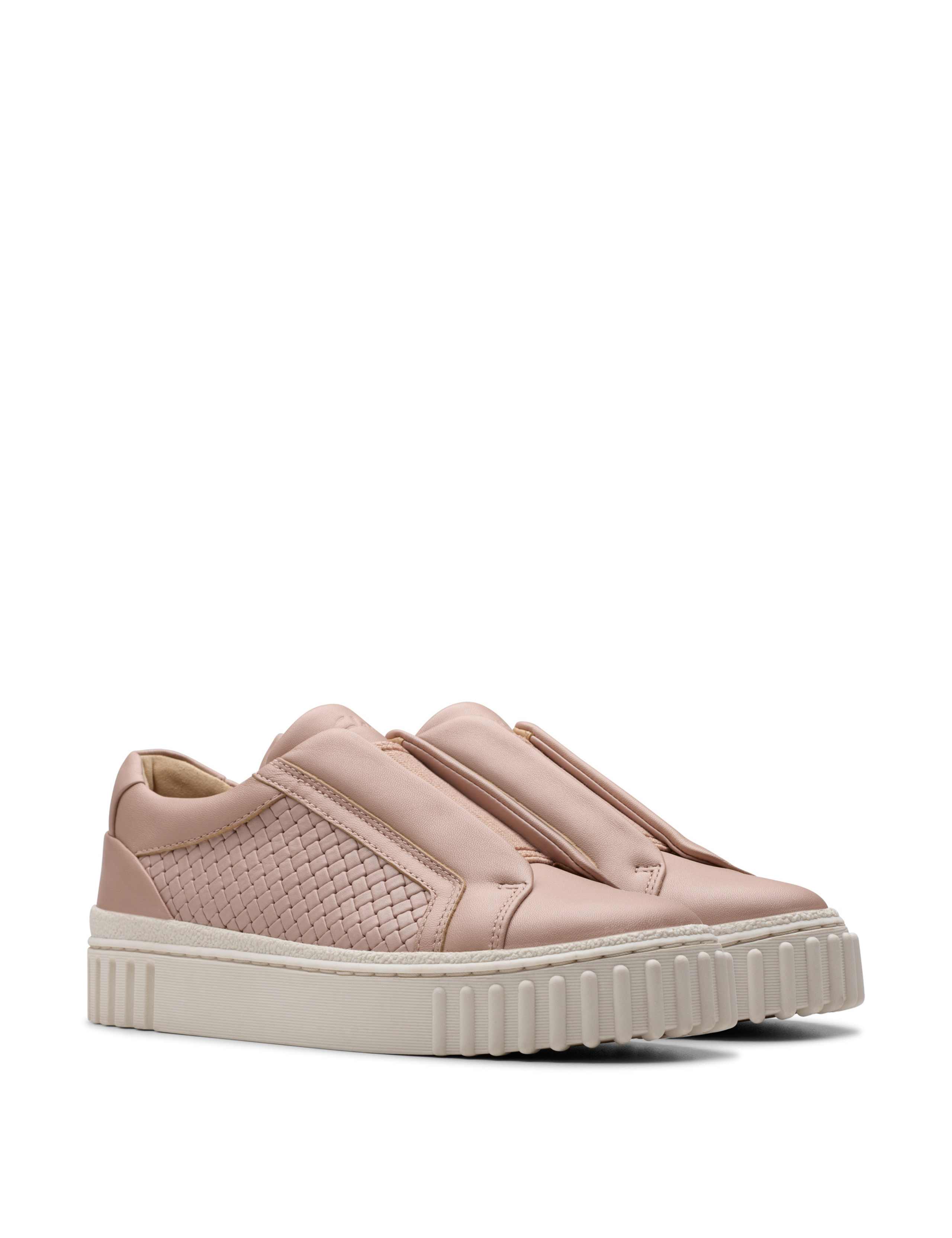 Leather Slip On Side Detail Trainers 2 of 7