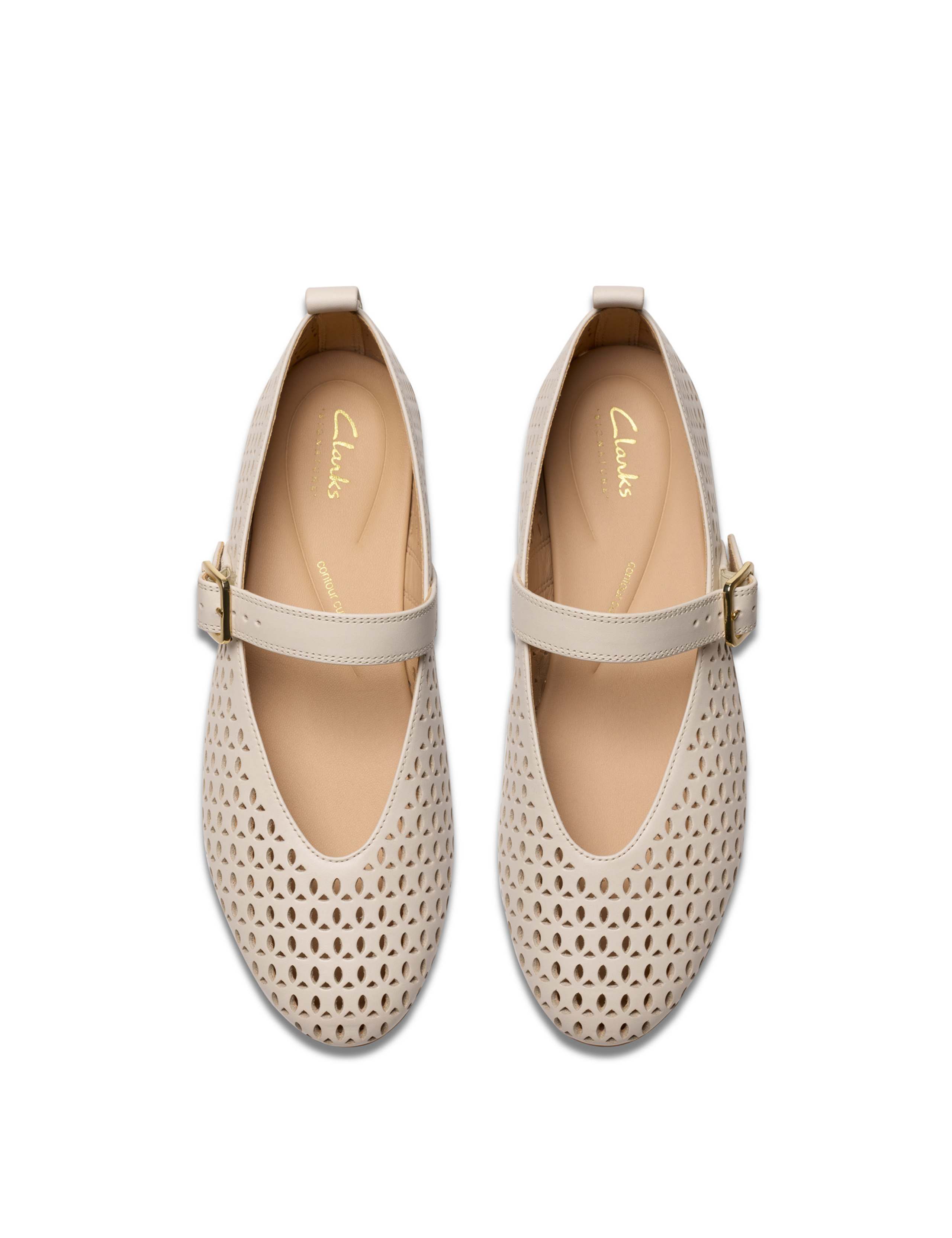 Leather Textured Mary Jane Ballet Pumps 6 of 7