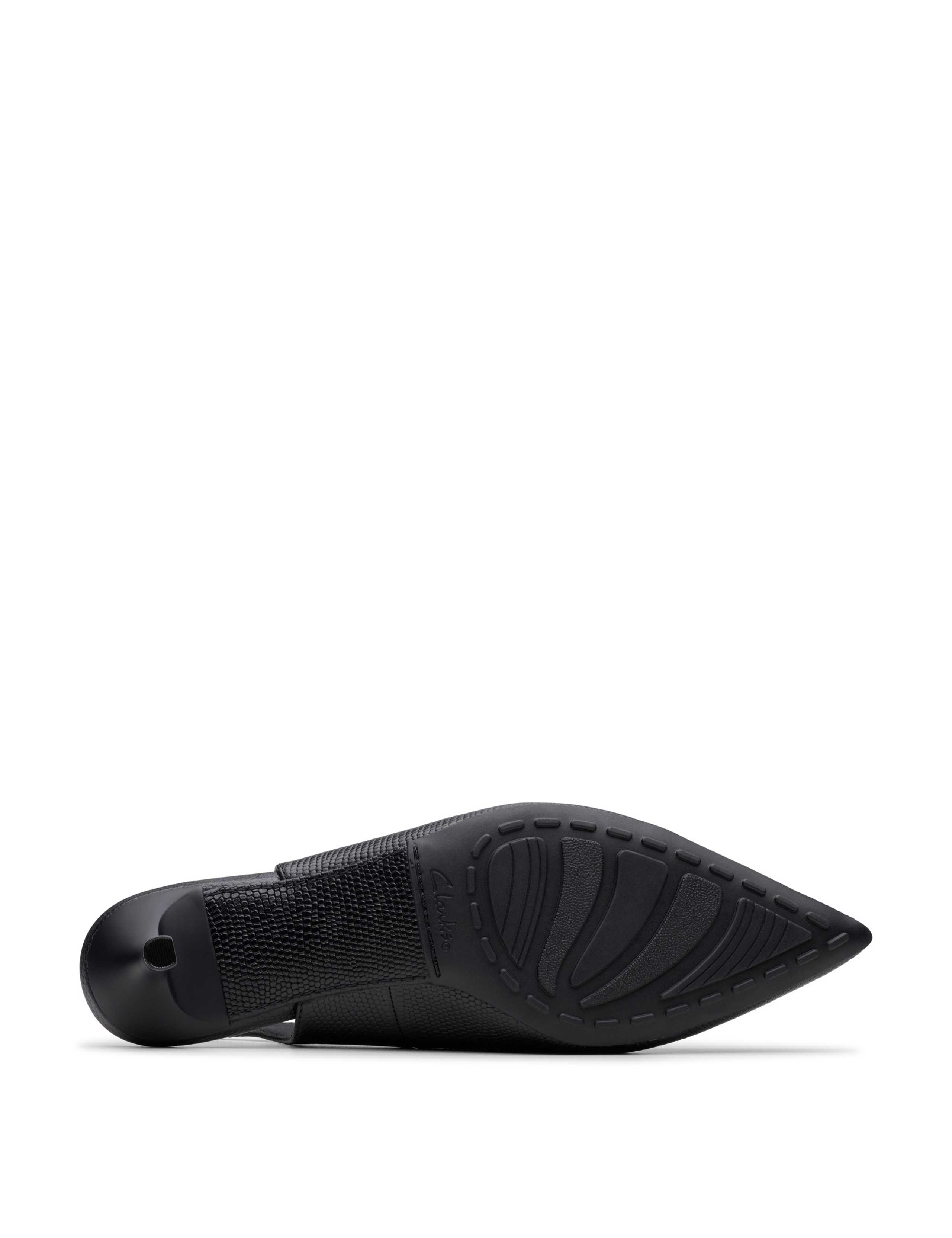 Leather Stiletto Heel Pointed Slingback Shoes 4 of 7