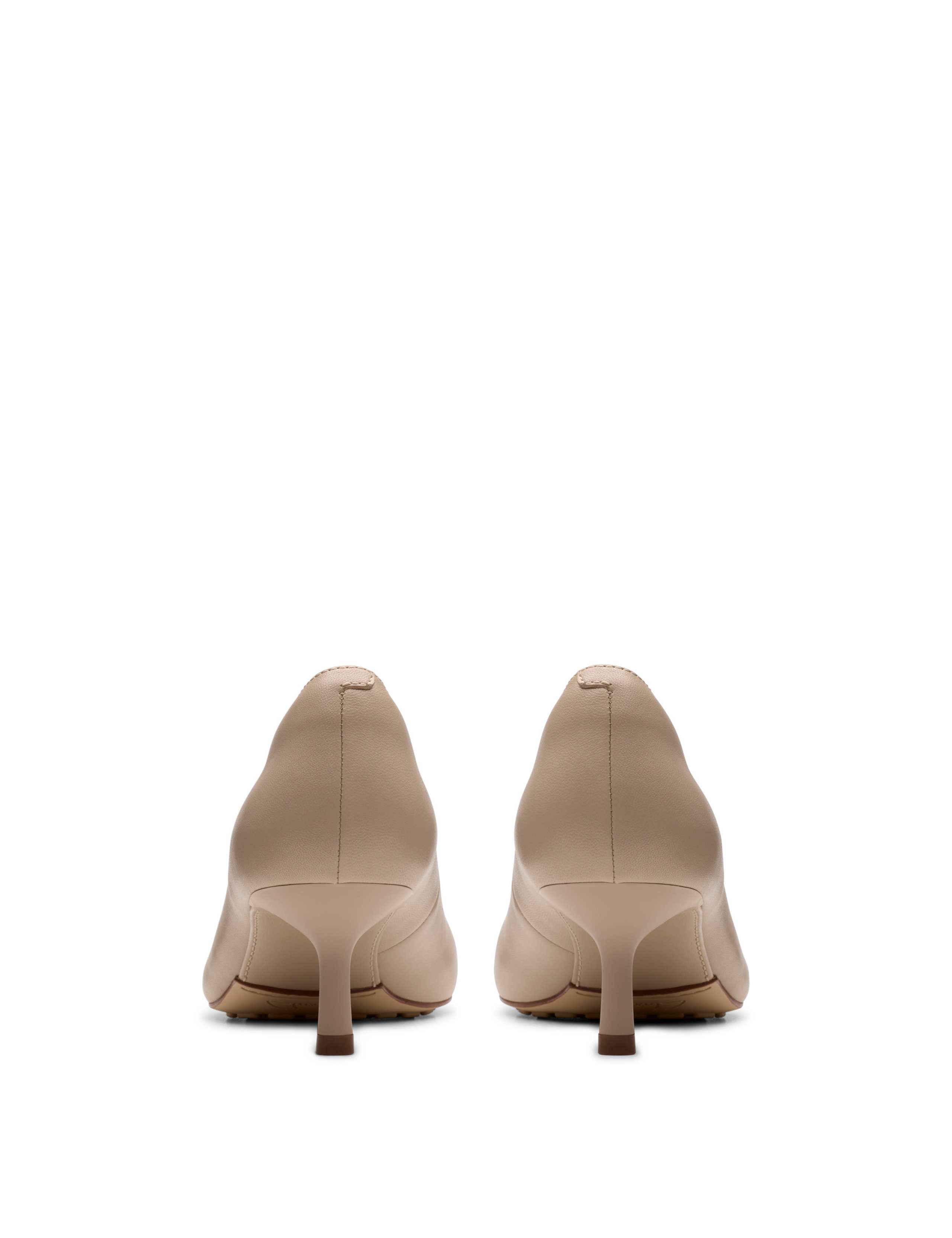 Leather Kitten Heel Pointed Court Shoes 5 of 7