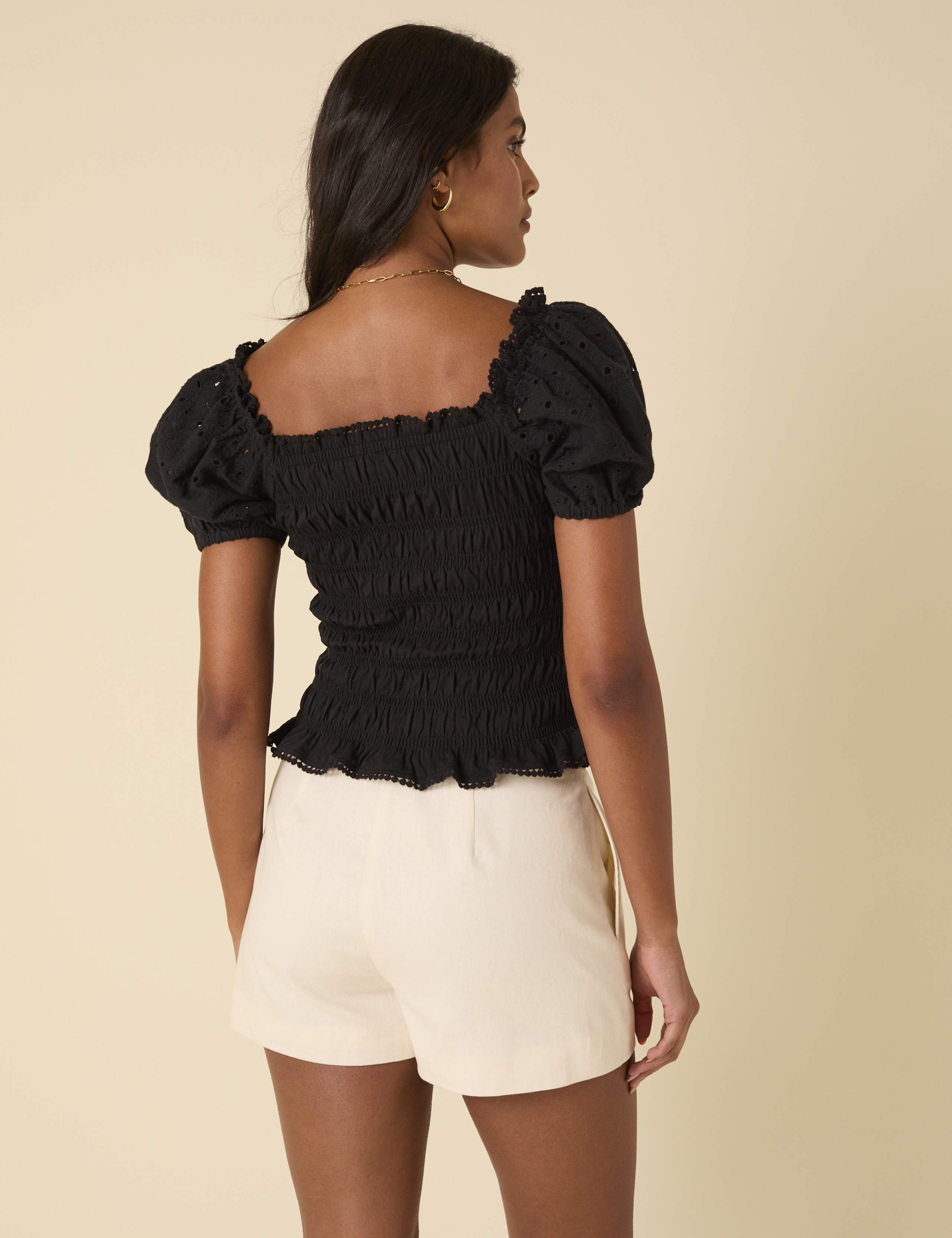 Pure Cotton Puff Sleeve Top 3 of 5