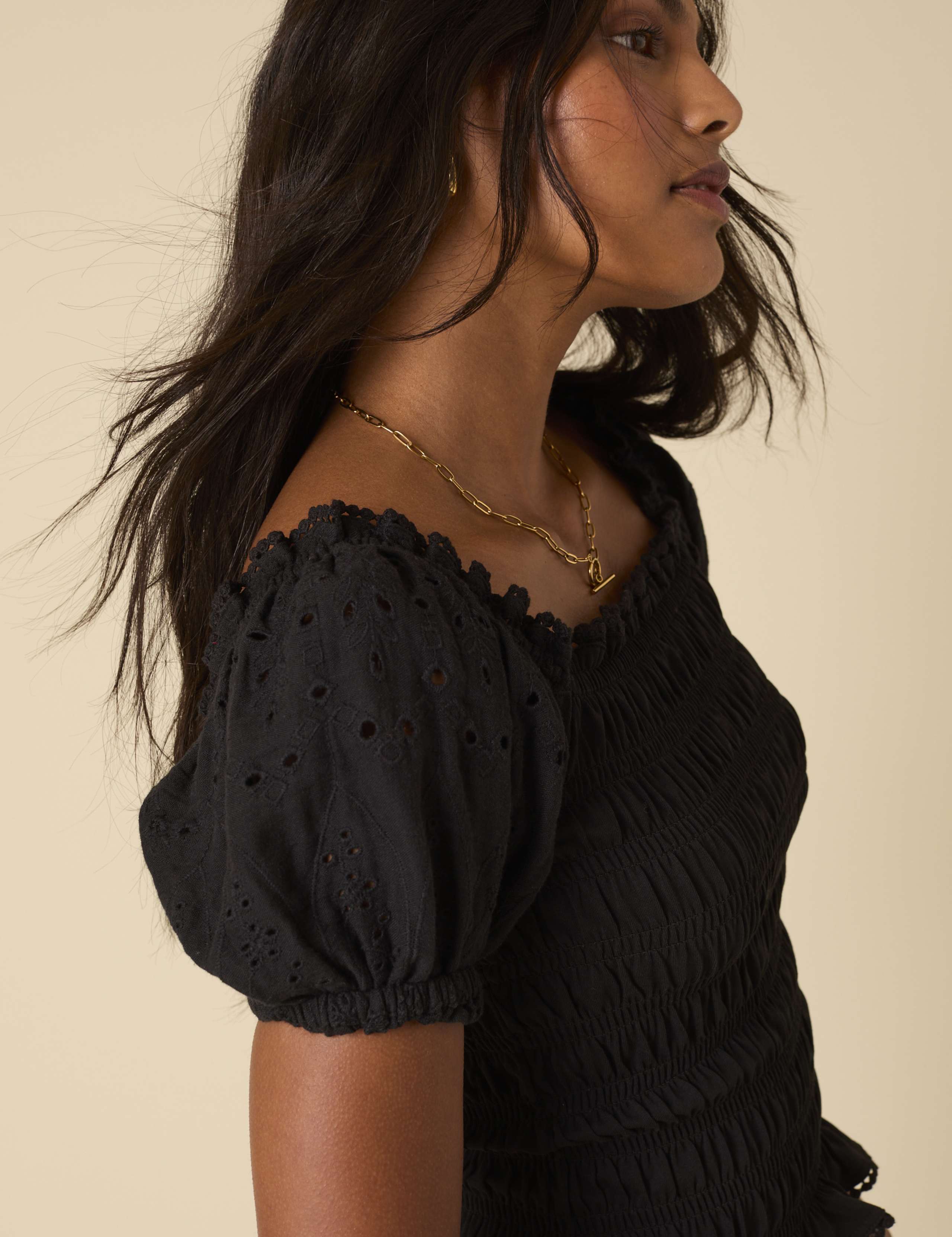 Pure Cotton Puff Sleeve Top 5 of 5