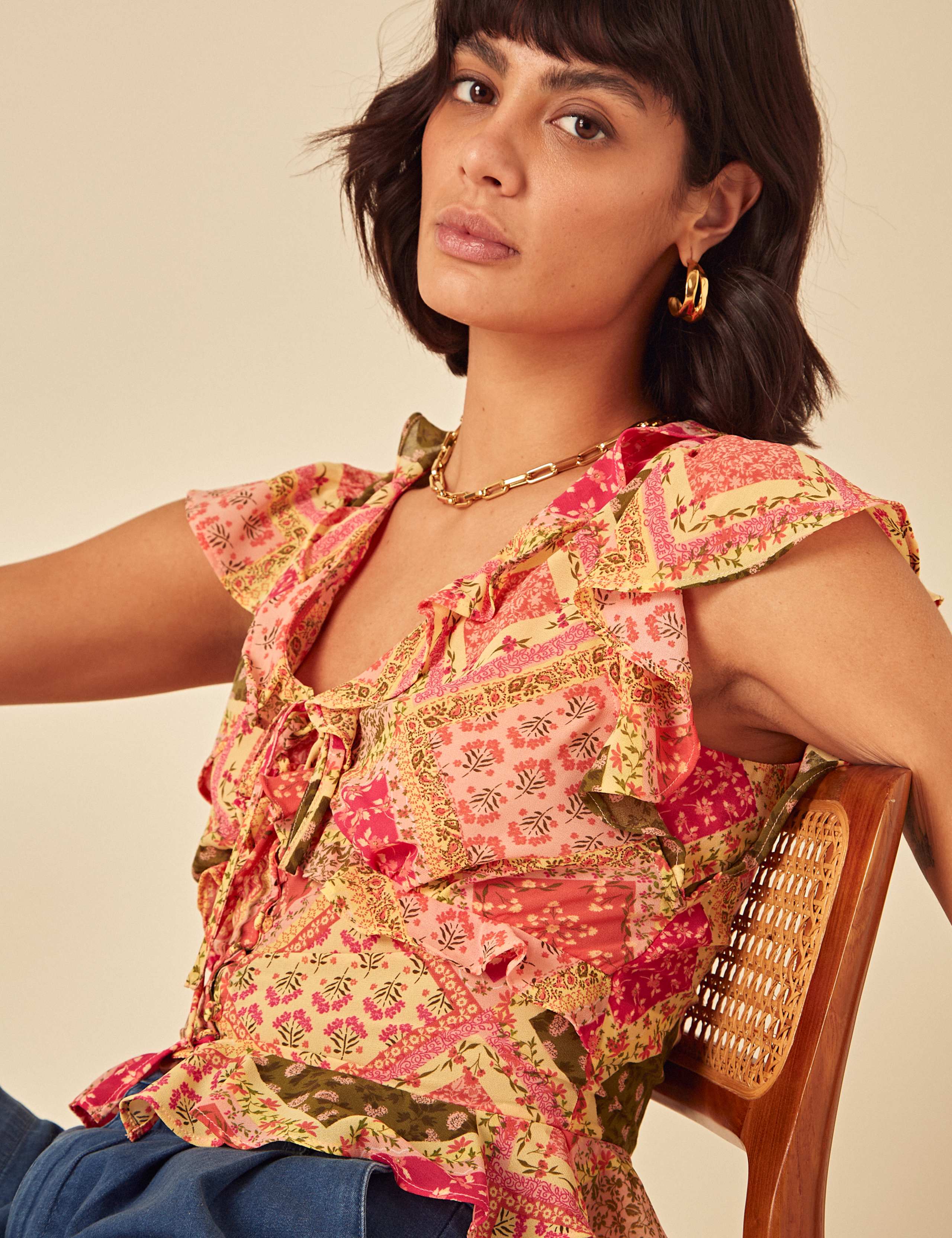 Floral Peplum Top 4 of 4
