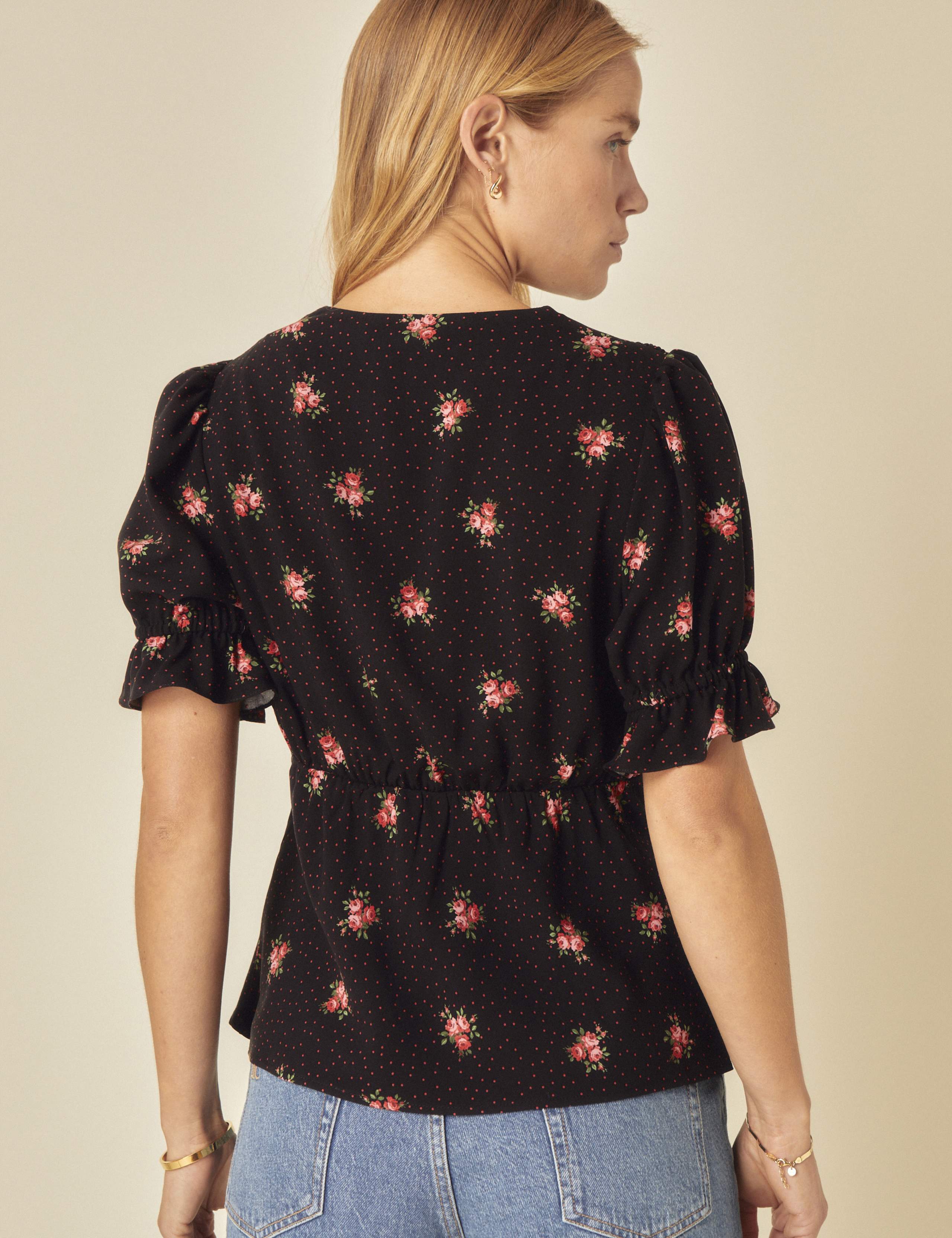 Floral VNeck Top 3 of 5