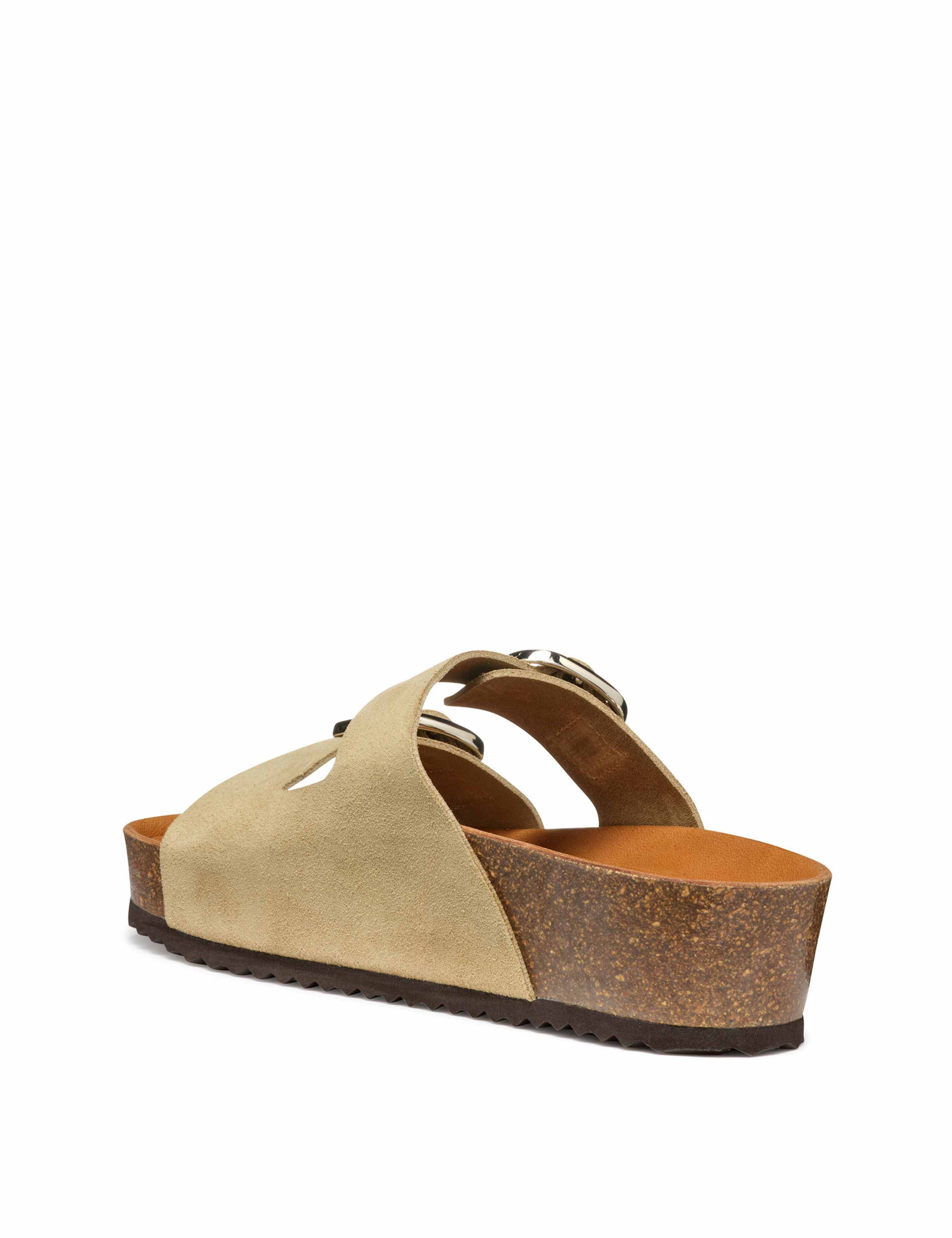 Suede Platform Slider Slippers 3 of 6
