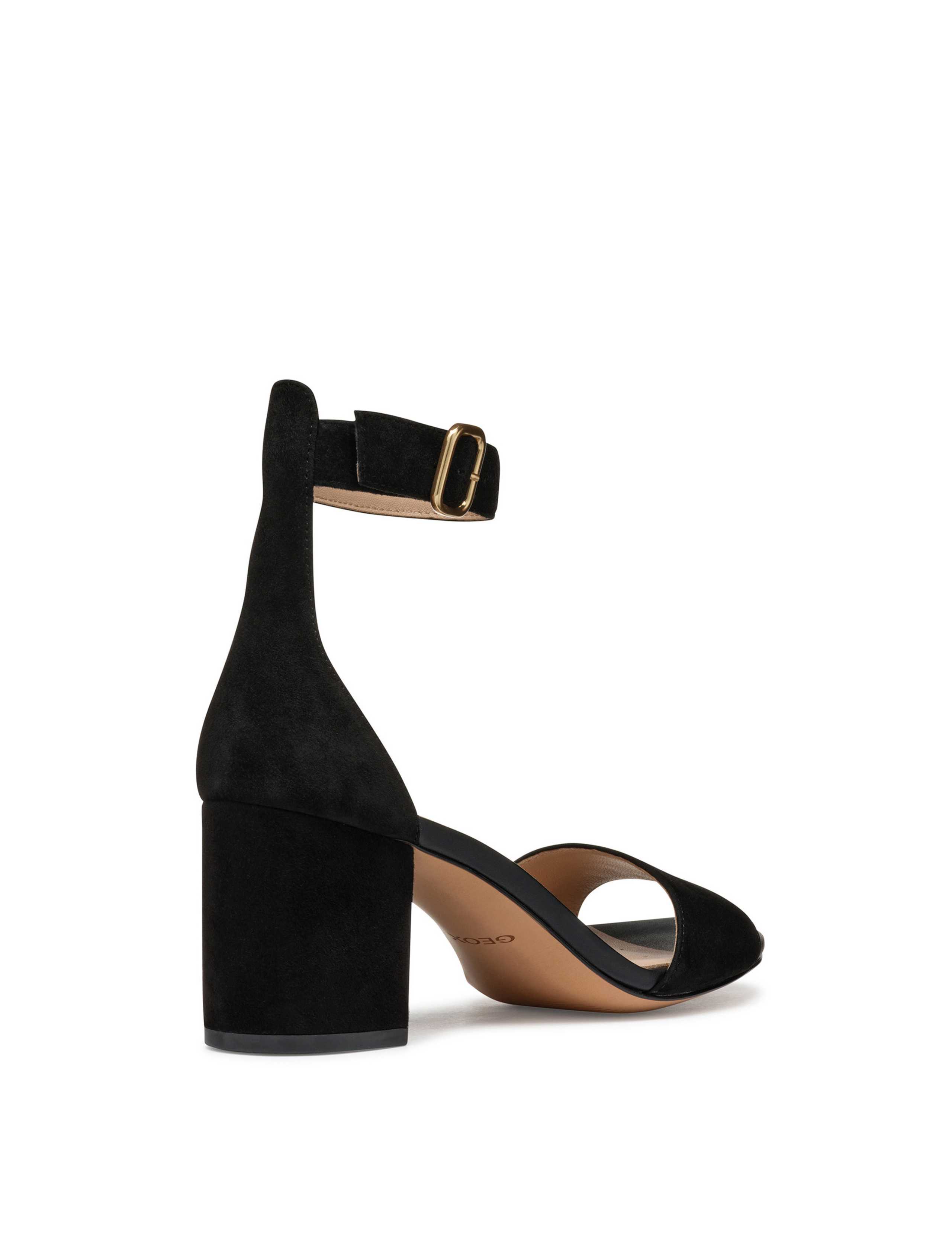 Suede Block Heel Sandals 4 of 6