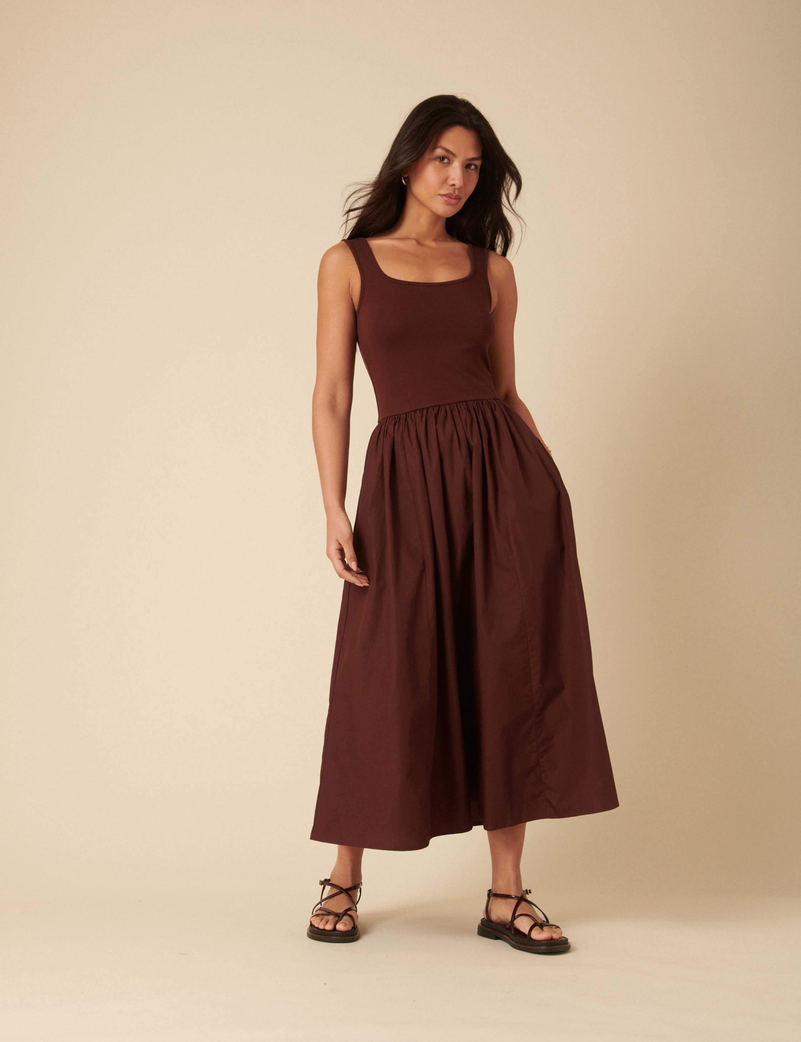 Square Neck Midaxi Skater Dress 5 of 5