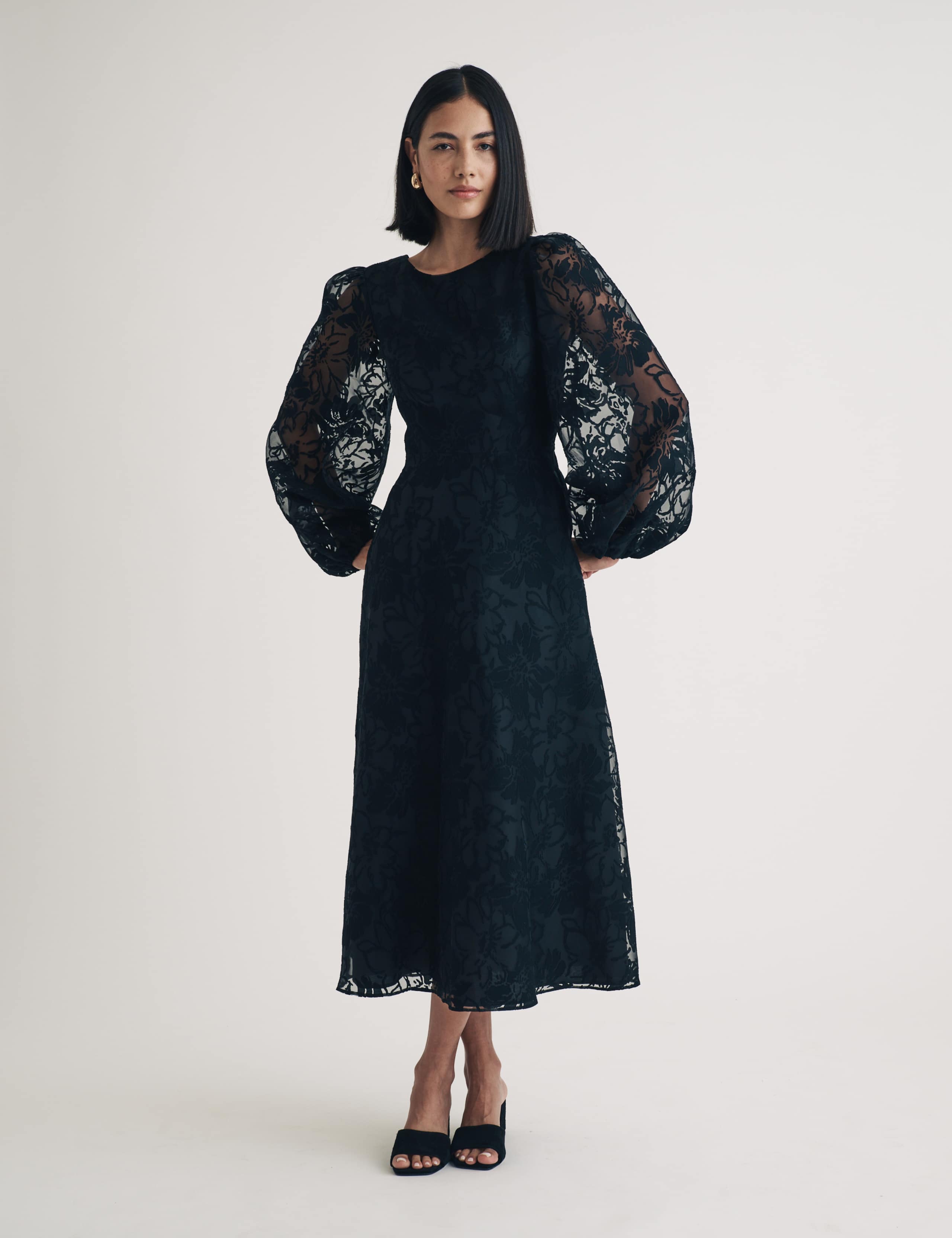 Midaxi Smock Dress 1 of 4