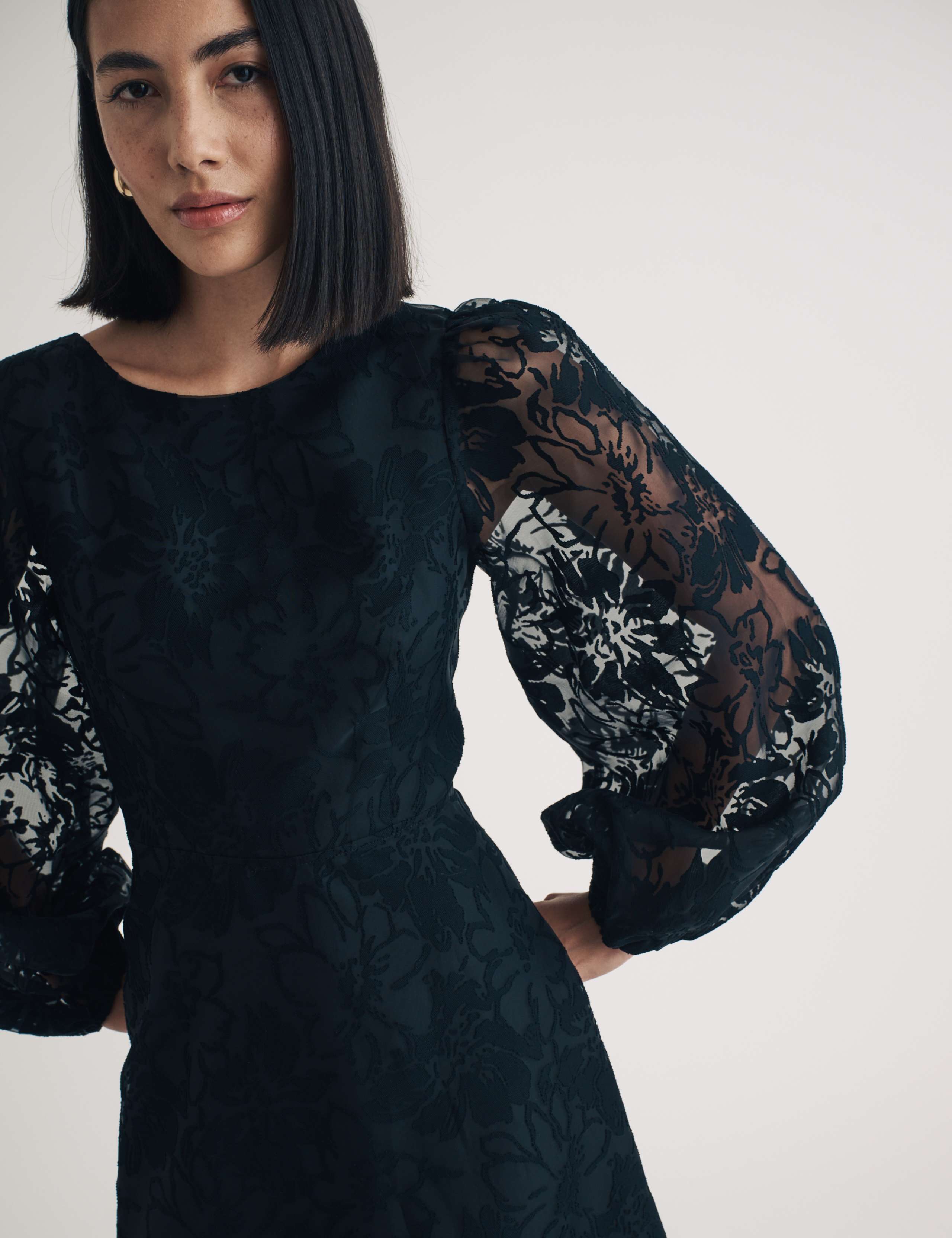 Midaxi Smock Dress 3 of 4