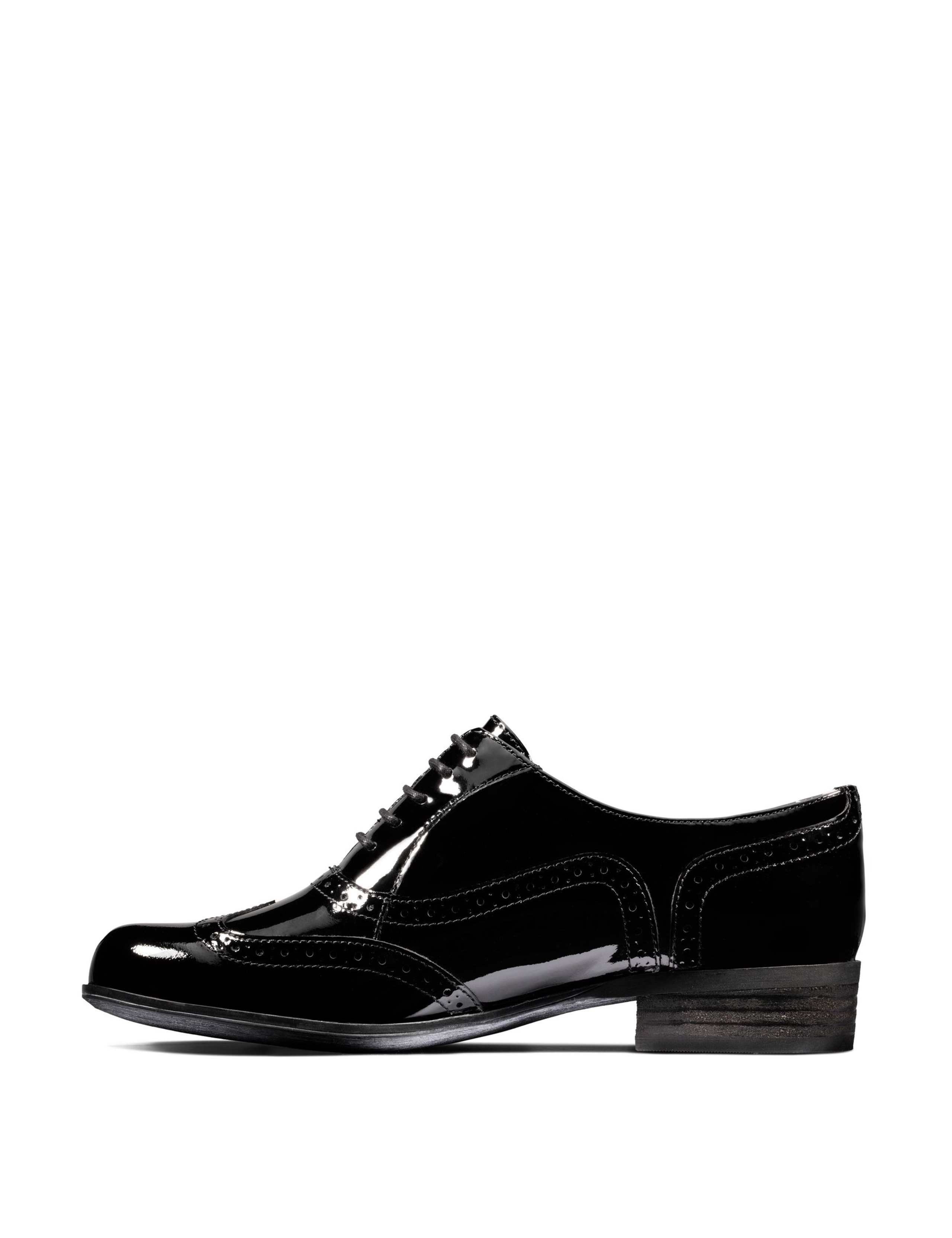 Wide Fit Leather Patent Brogues 5 of 7