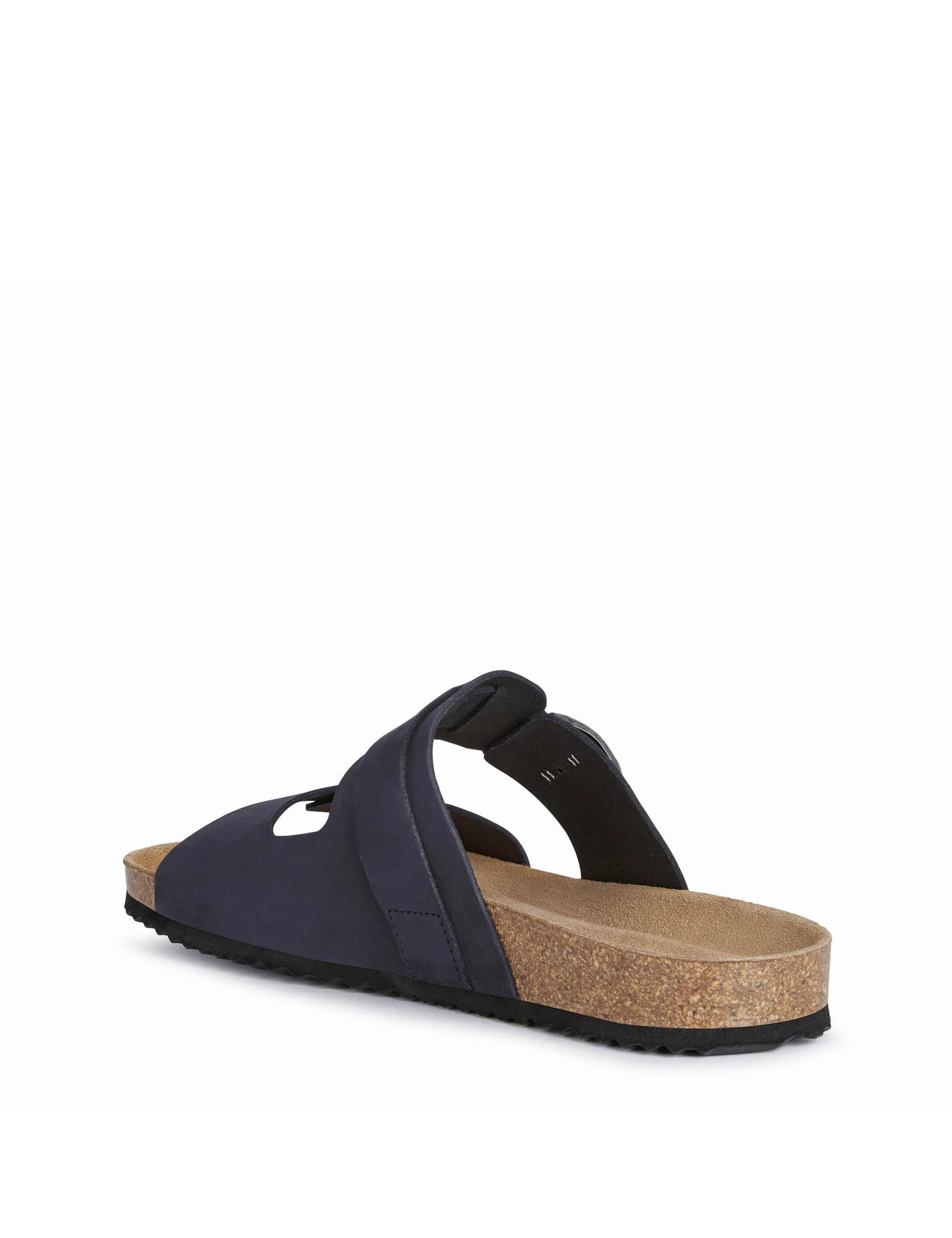 Wide Fit Leather Sliders 3 of 6