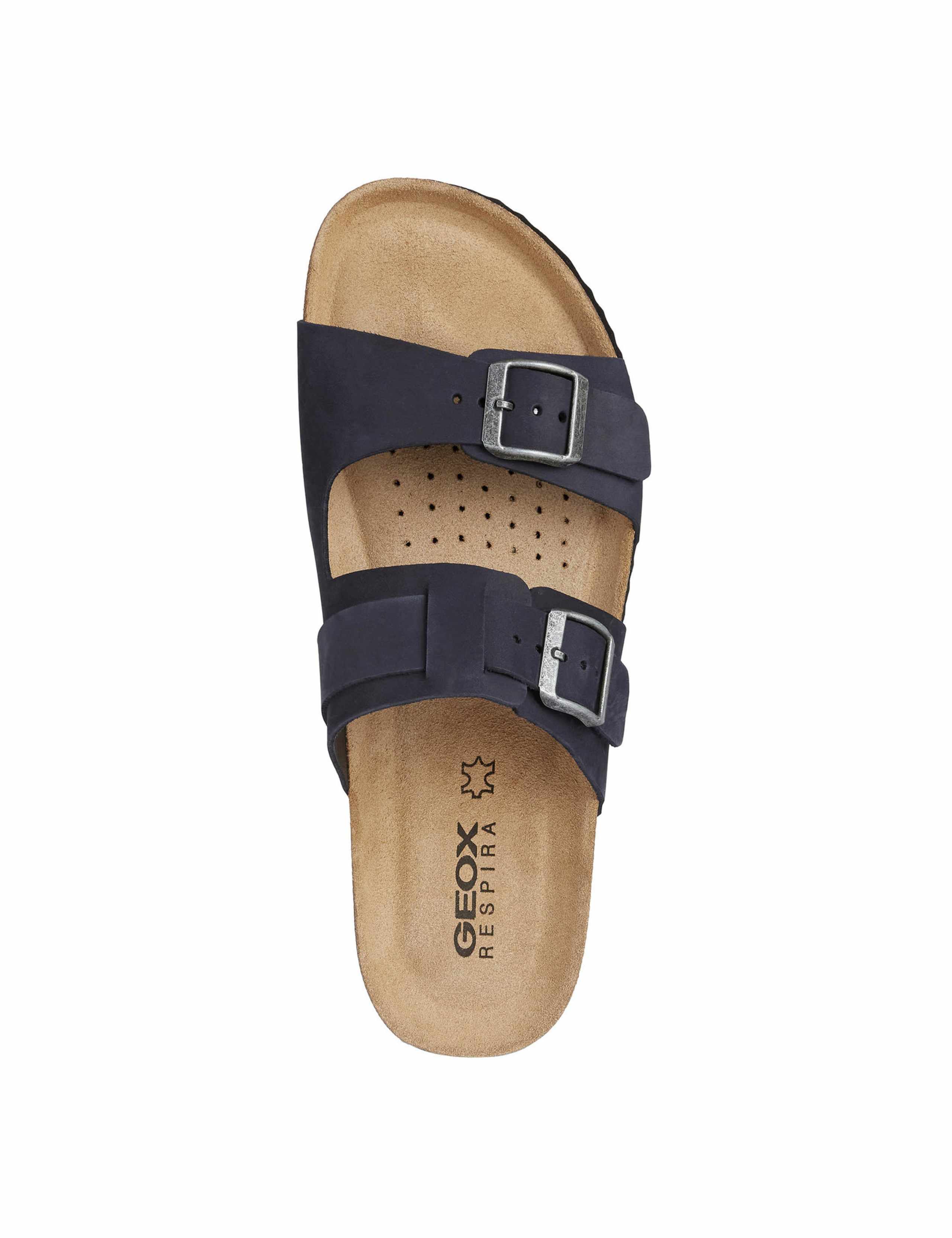 Wide Fit Leather Sliders 5 of 6
