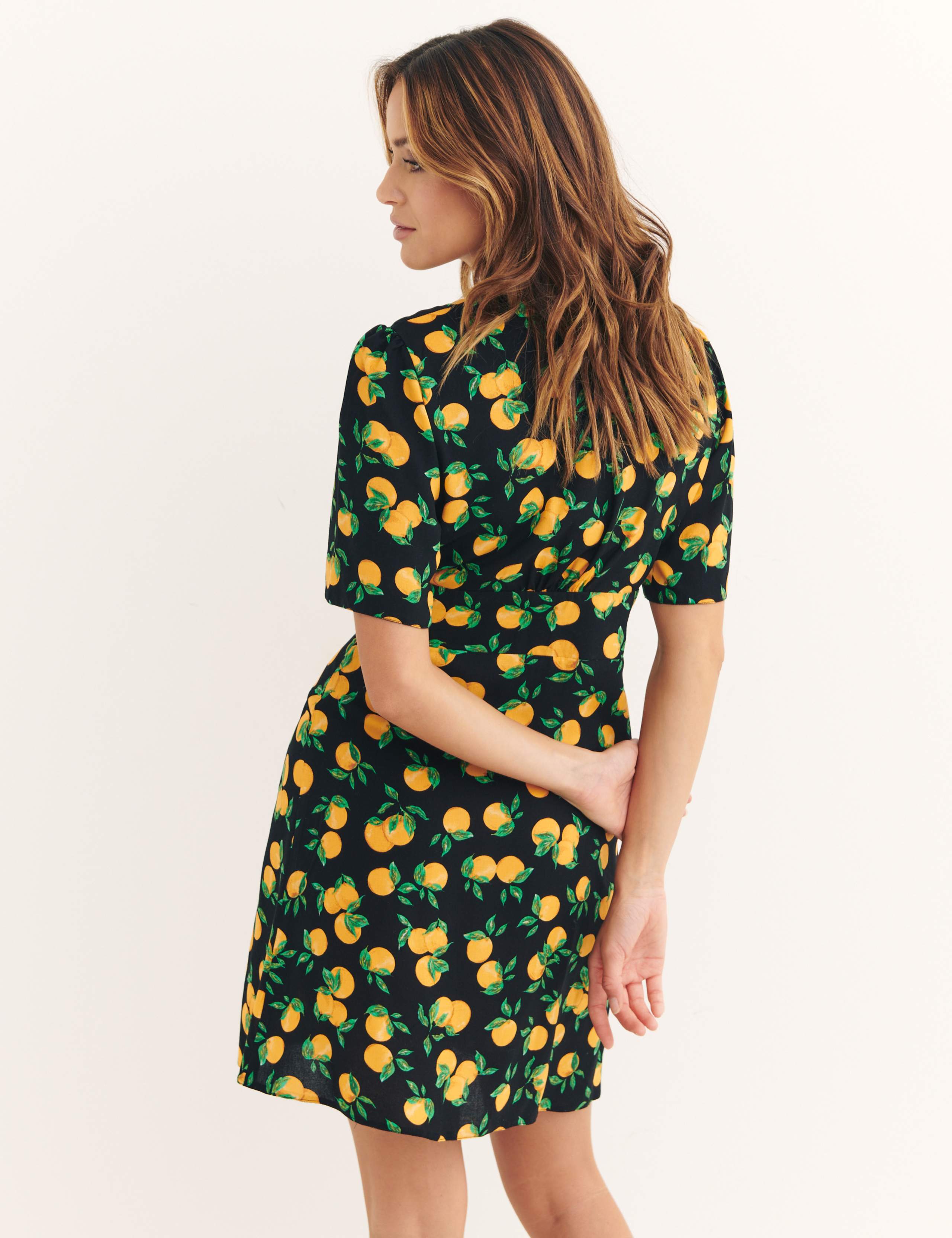 Alexa Printed V-Neck Mini Tea Dress 3 of 5