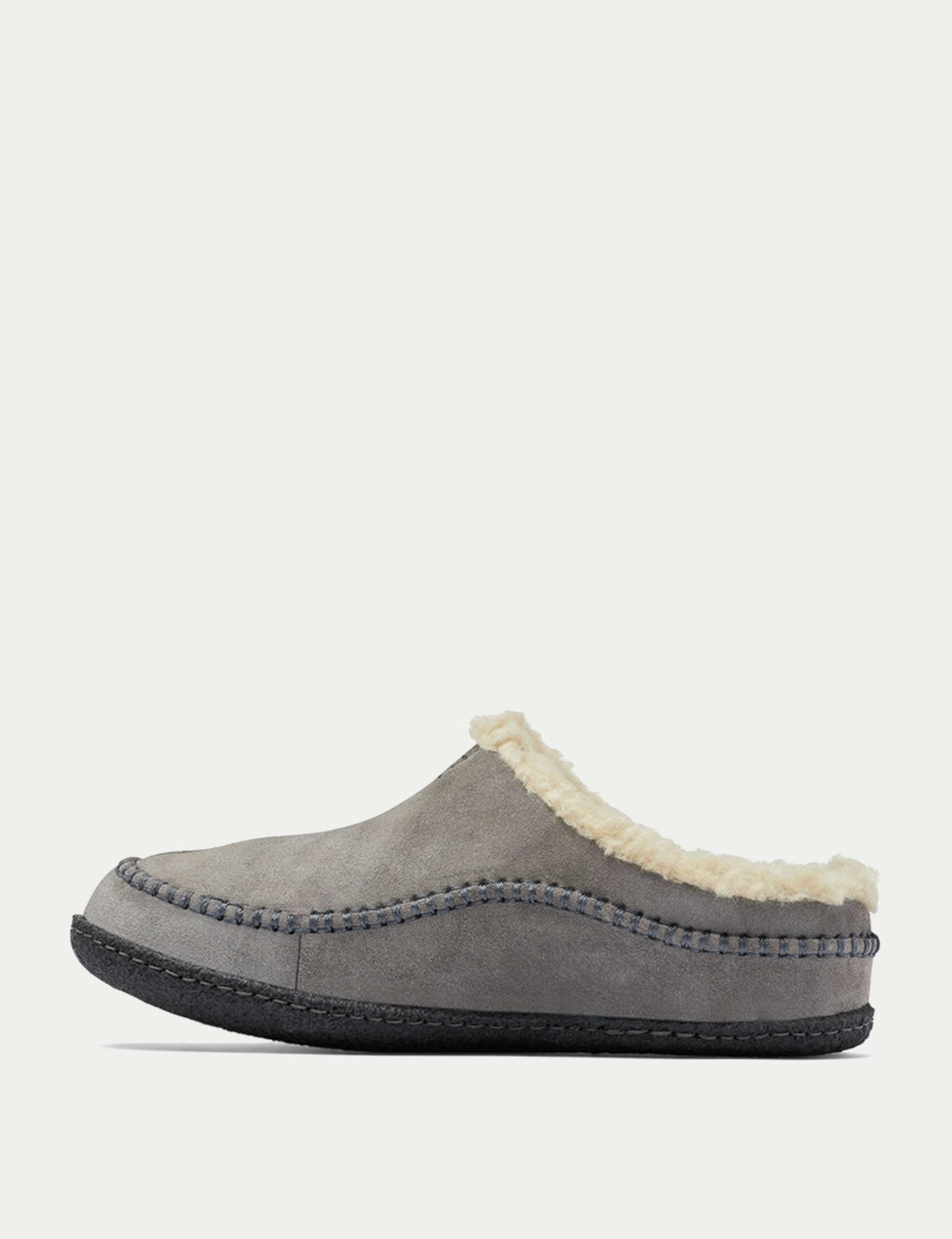 Lanner Ridge Suede Shearling Slippers 4 of 5