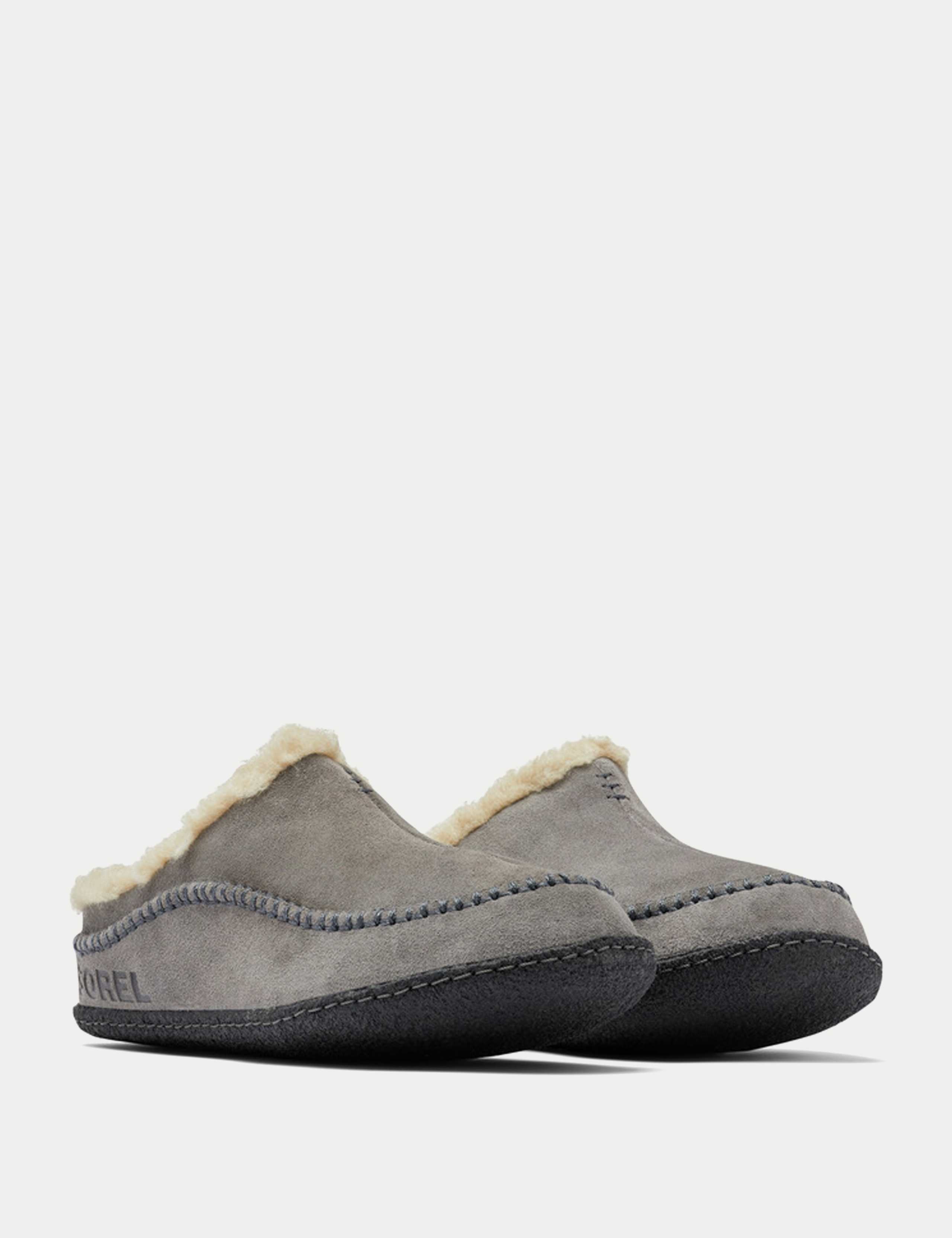 Lanner Ridge Suede Shearling Slippers 2 of 5