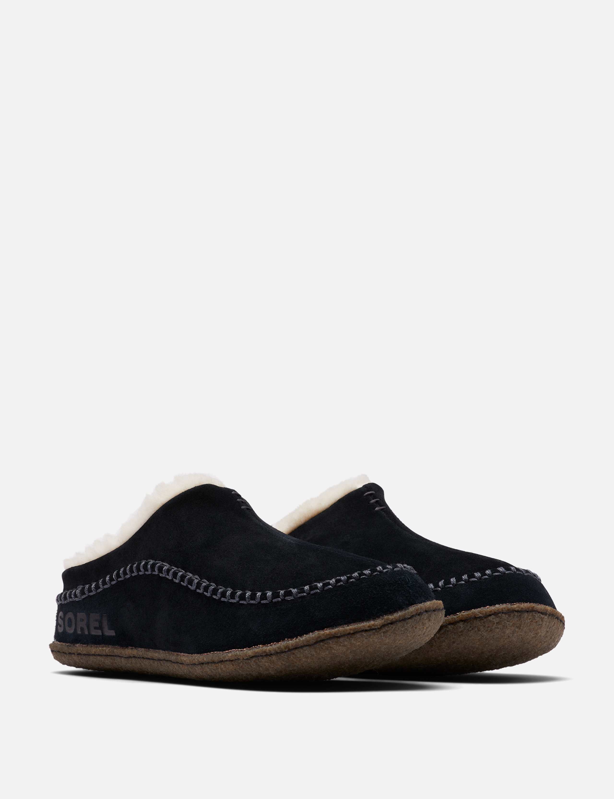 Lanner Ridge Suede Shearling Slippers 2 of 6