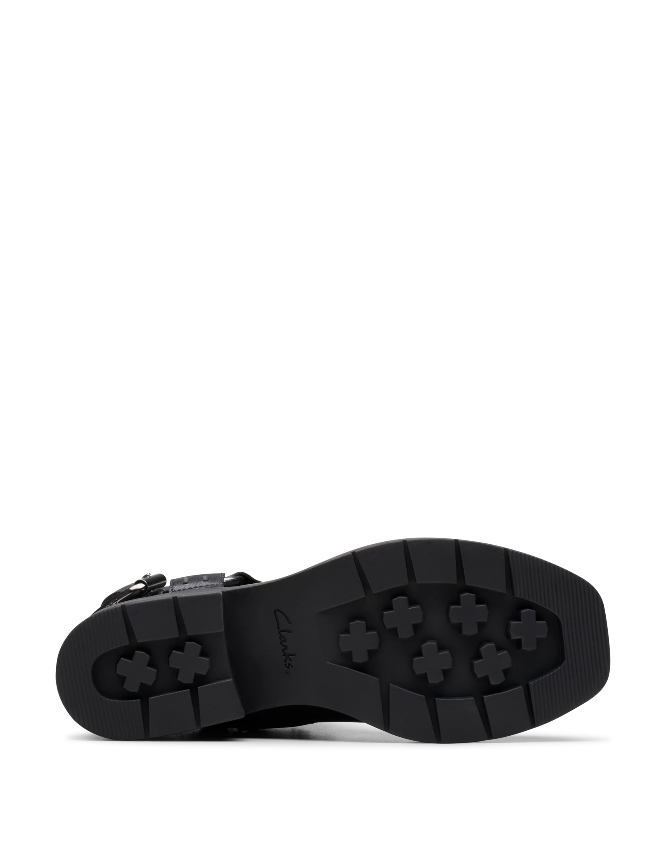 Leather Buckle Flat Boots 4 of 7