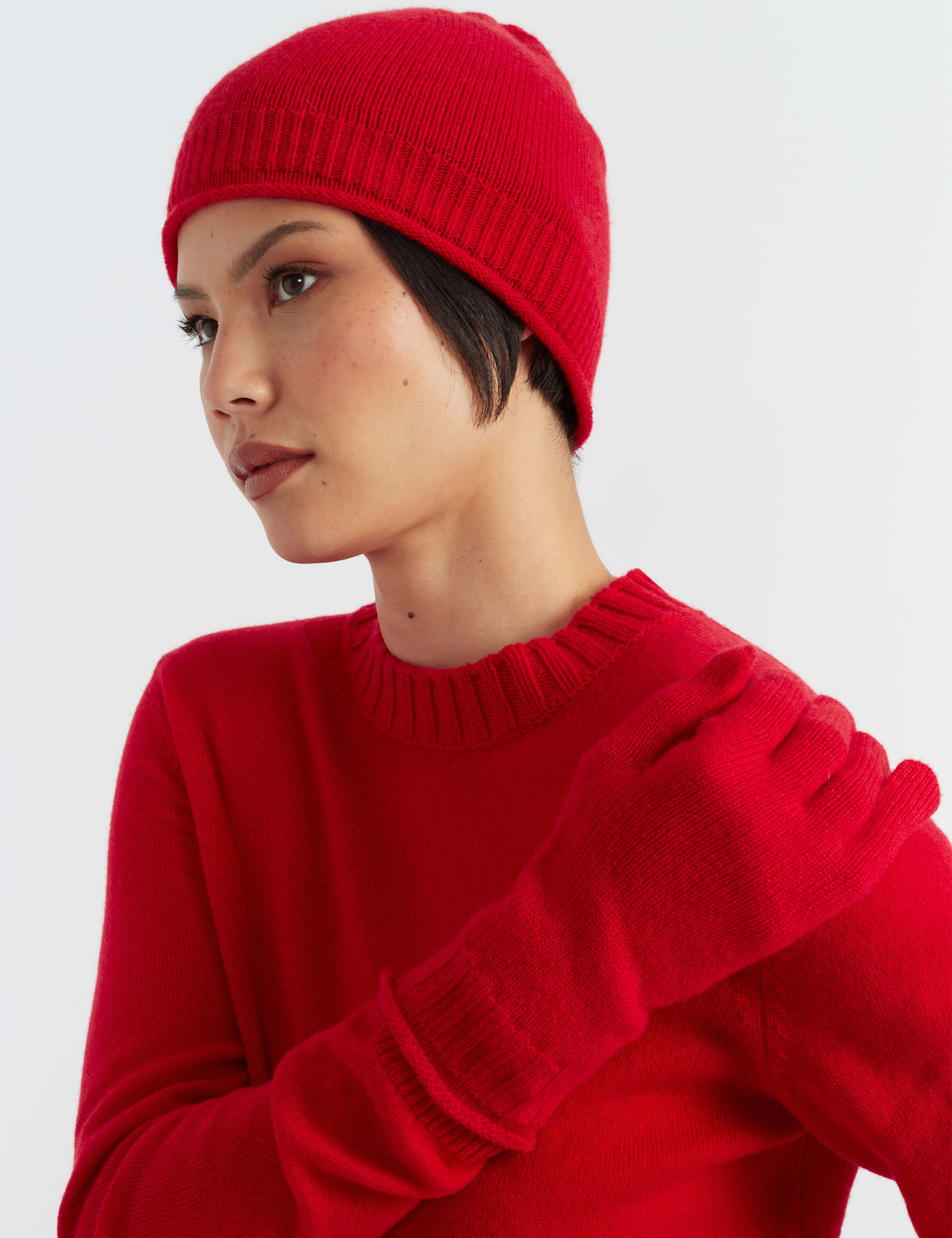 Wool Rich With Cashmere Knitted Beanie 3 of 3
