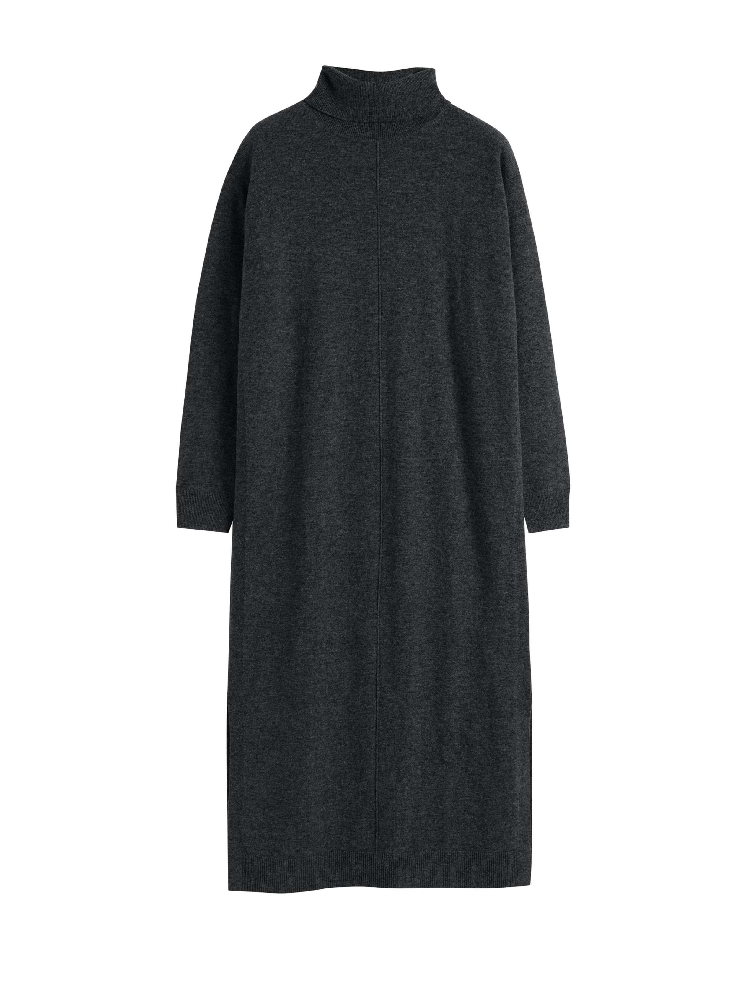 Wool Rich Roll Neck Midi Jumper Dress 2 of 3
