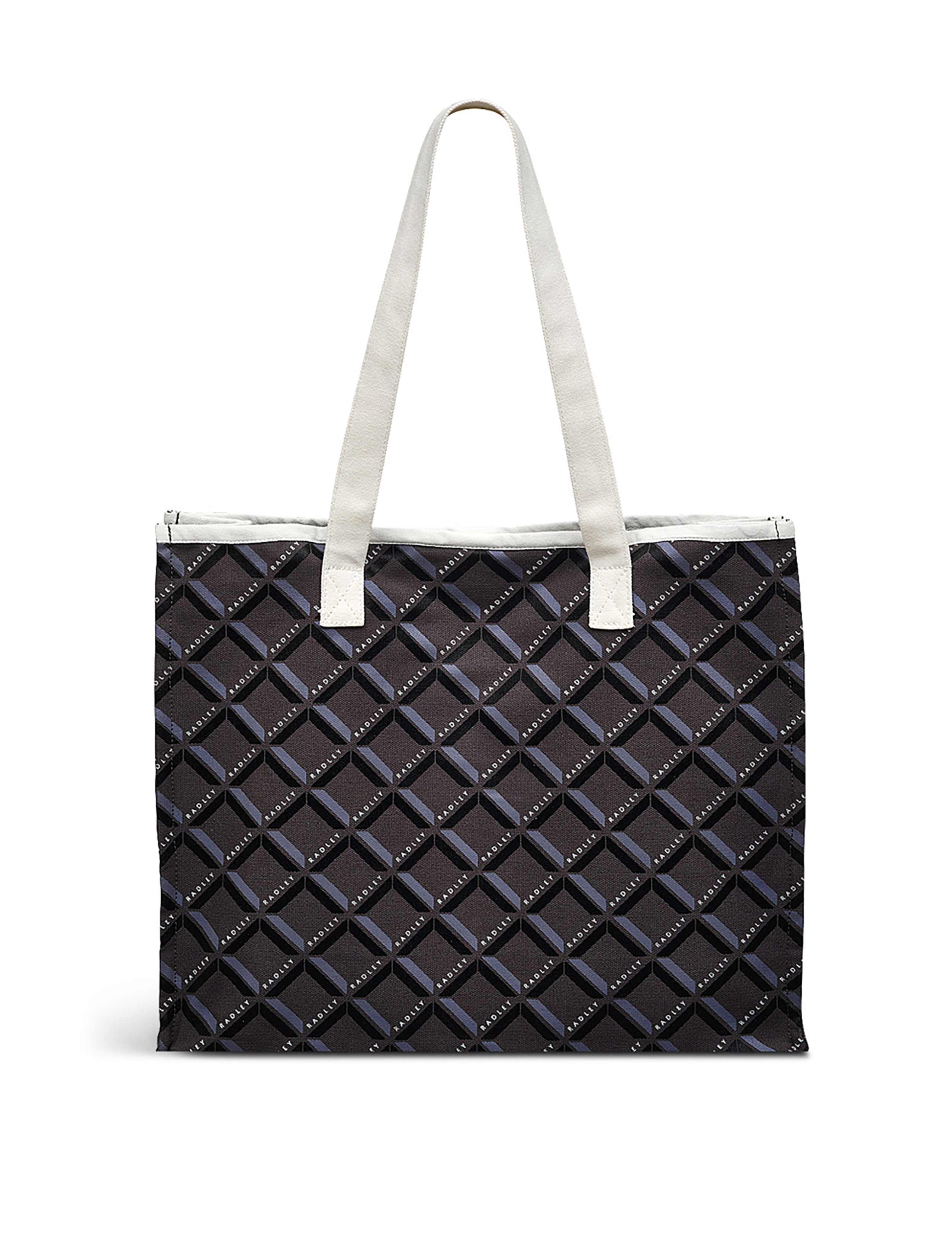 Canvas Geometric Tote Bag 2 of 4