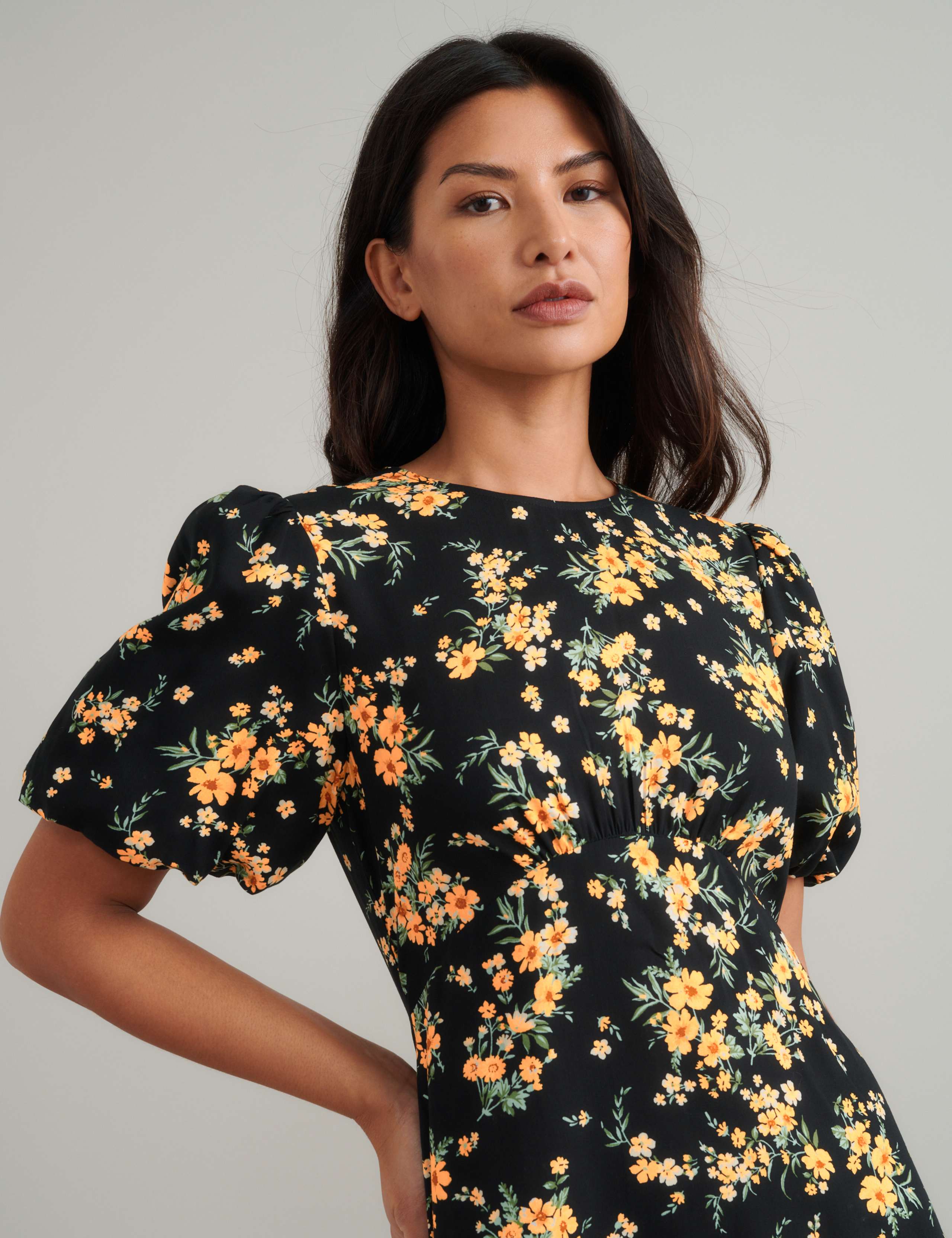 Floral Midi Tea Dress 3 of 5