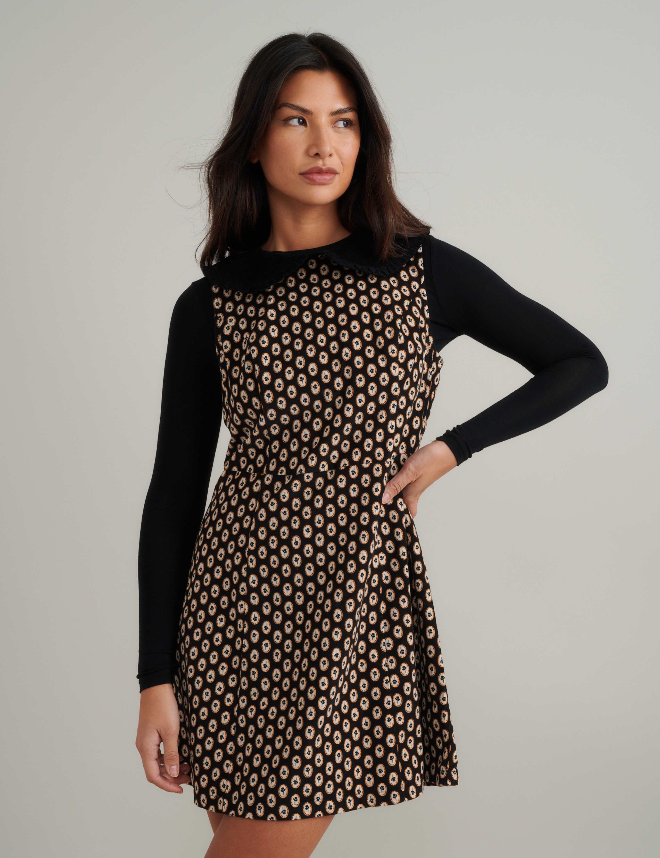Pure Cotton Printed Mini Shift Dress 2 of 5
