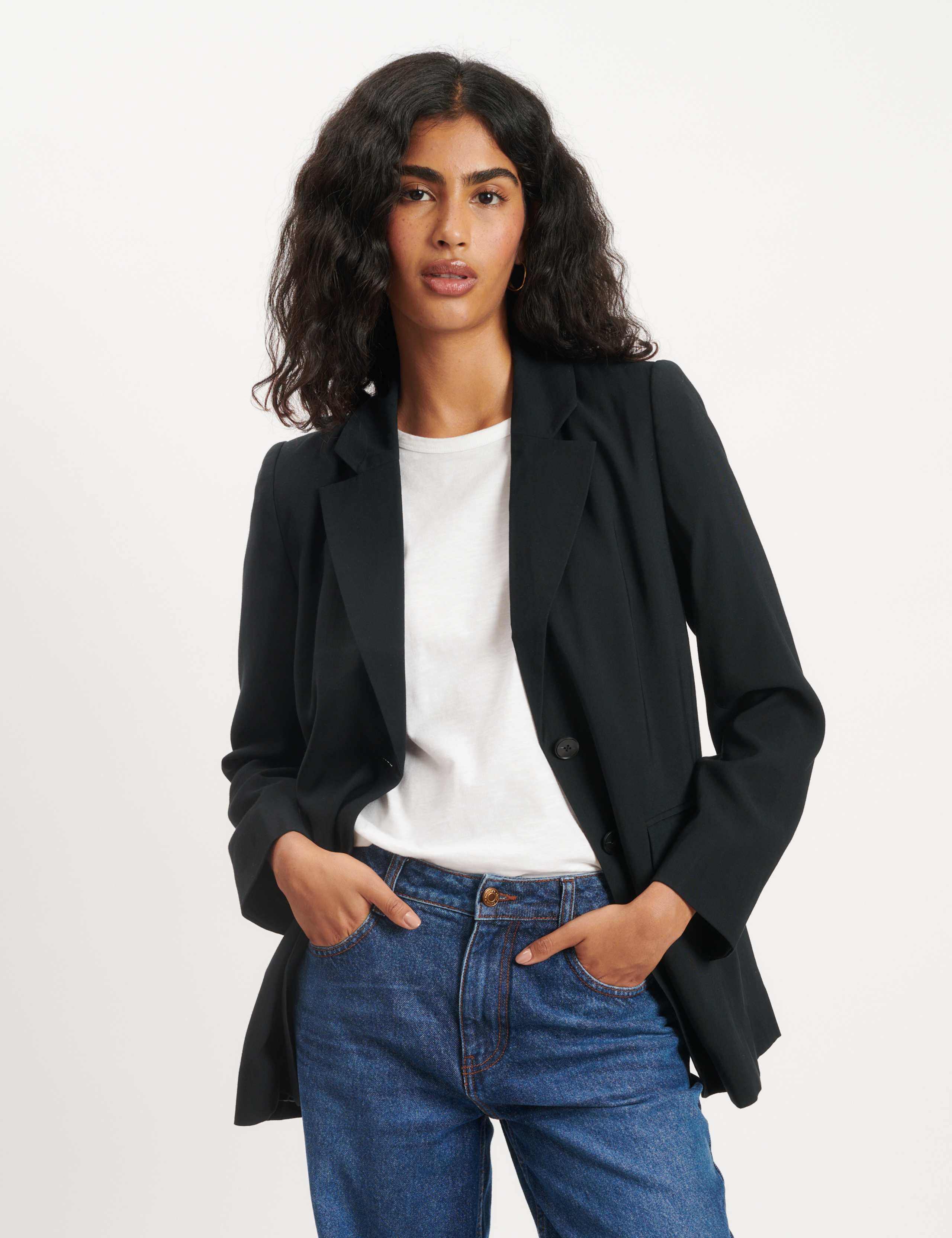 Pure Cotton Relaxed Single Breasted Blazer 2 of 4